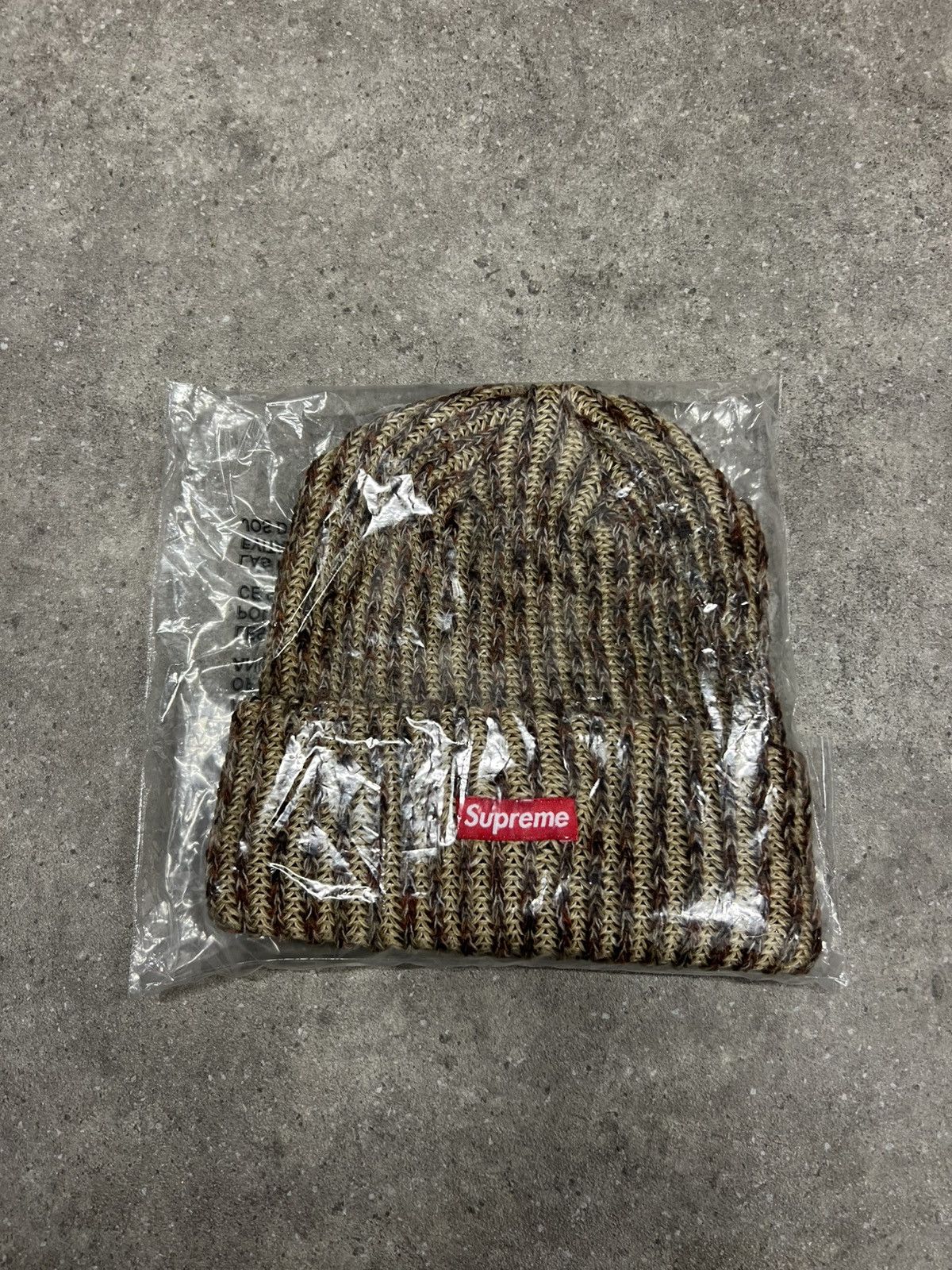 Supreme Supreme Loose Gauge Beanie Tan Size ONE SIZE - 4 Thumbnail