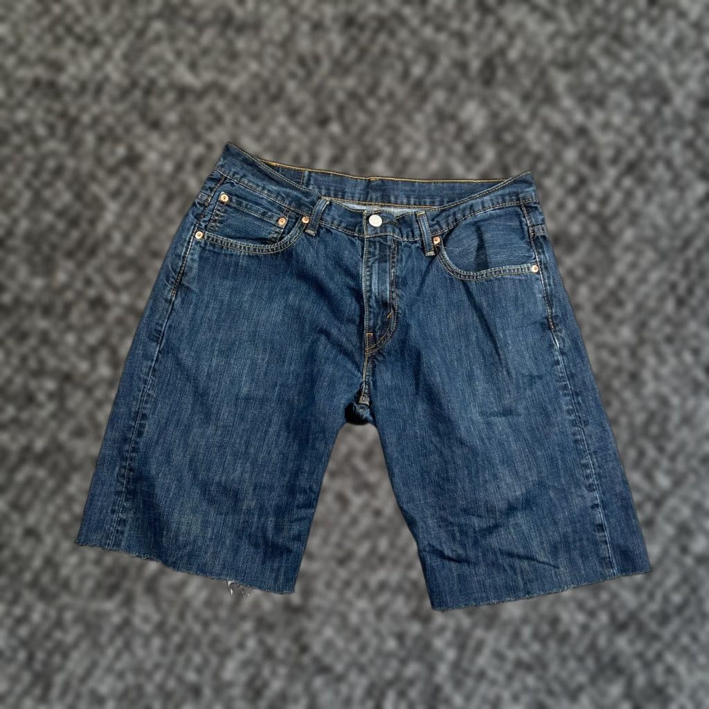 Levi's Levi's Men's Bermuda Shorts 34 Blue Denim 10" Casual Grunge Y2K Baggy Relaxed Fit Size US 34 / EU 50 - 1 Thumbnail