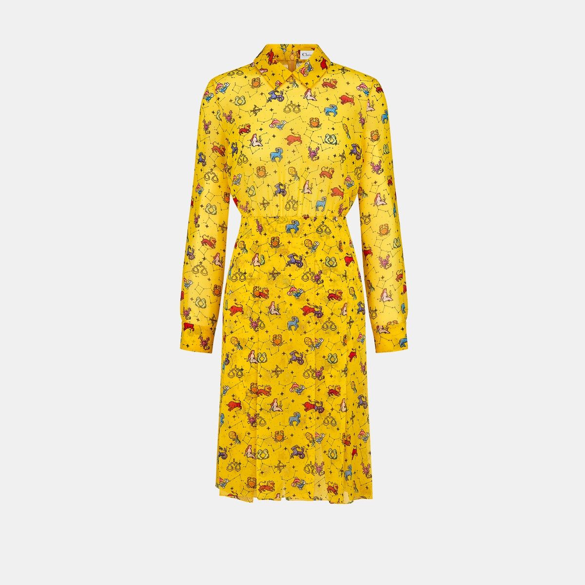 image of Dior O1W1Db10124 Dress In Yellow, Women's (Size Medium)