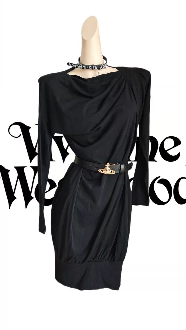 Vivienne Westwood Vivienne Westwood Black pleated deformed dress Size M / US 6-8 / IT 42-44 - 1 Thumbnail
