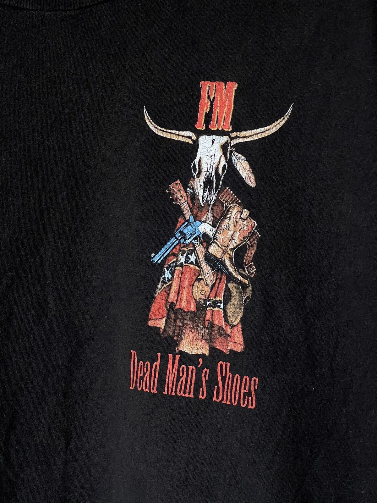 Band Tees × Vintage 1993 FM Dead Man’s Shoes Hanes vintage black tee rock Size US XL / EU 56 / 4 - 7 Thumbnail