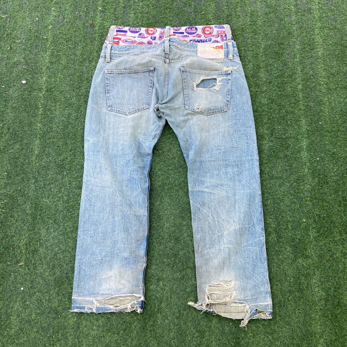 Hysteric Glamour CO & LU DISTRESSED JEANS Size US 35 - 2 Thumbnail