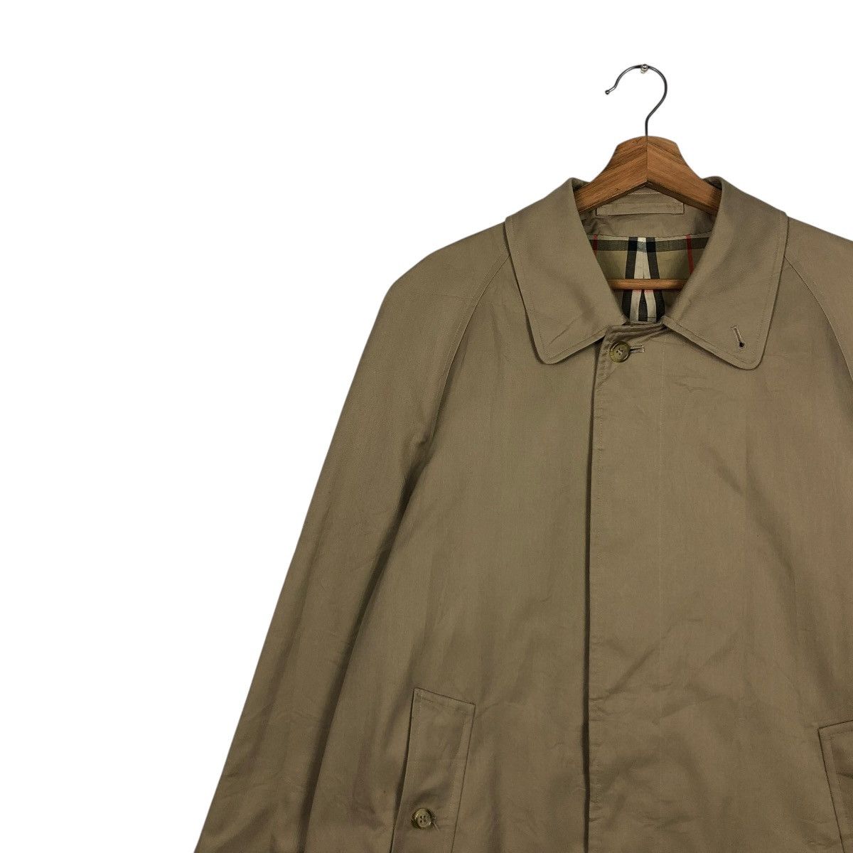 Burberry 🔥VINTAGE BURBERRYS LONDON LONG JACKET NOVA CHECK BLANKET Size US M / EU 48-50 / 2 - 9 Thumbnail
