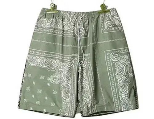 Jean × Other 20SS Indigo Union Japan Green Two Layered Bandana Shorts Size US 32 / EU 48 - 2 Thumbnail