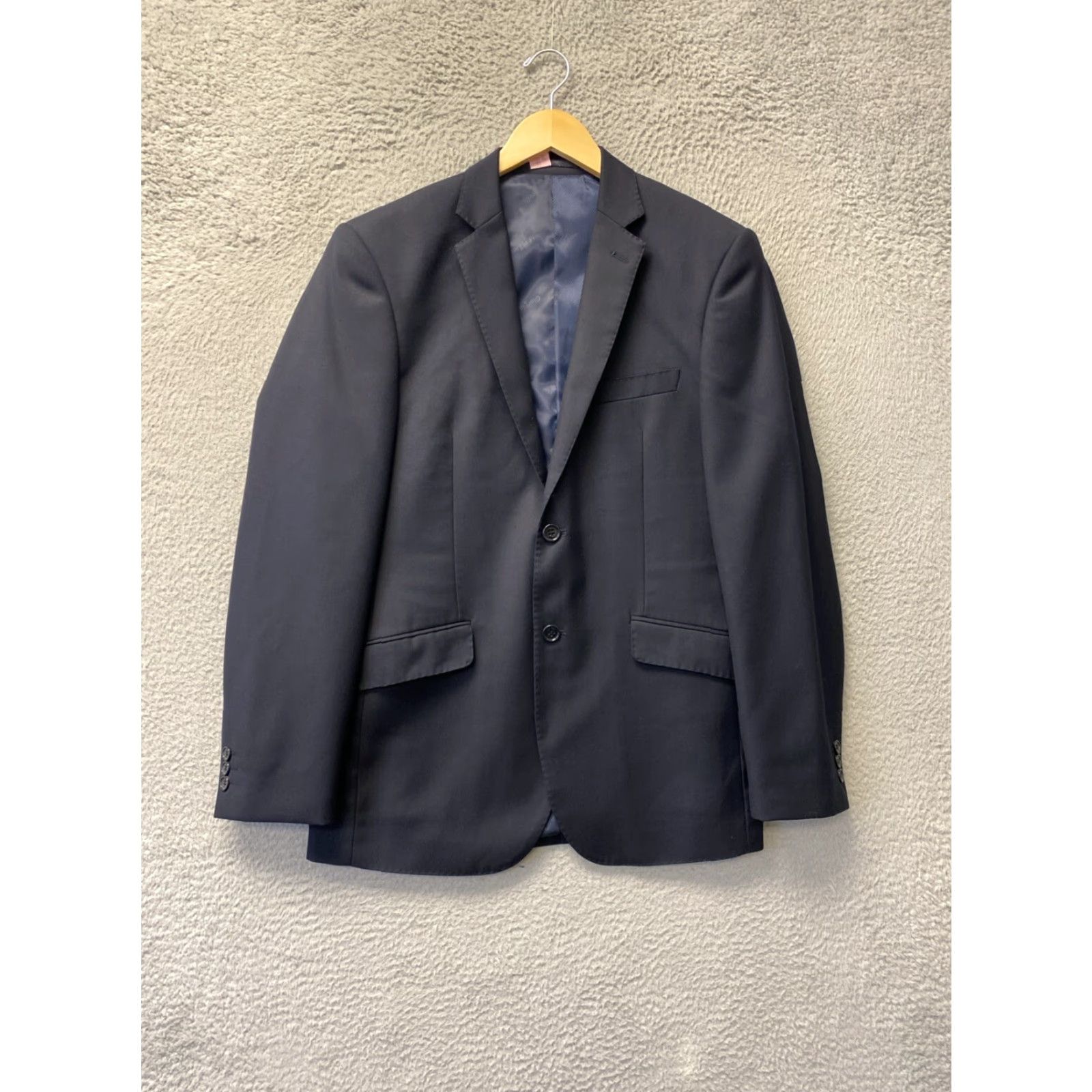 Vintage Giorgio Fiorelli Blazer - Men’s 40R / 83-77 Dark Blue Single-Breasted Two-Button Notch Lapel 40 Regular Vintage No Size 40R - 2 Thumbnail
