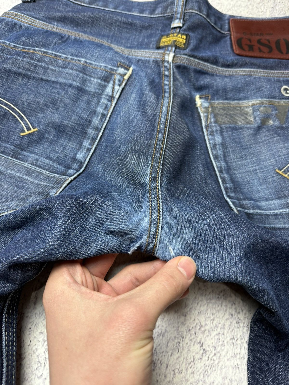 G-Star Vintage G Star Raw Denim Streetwear Jeans Japanese Y2K 30 Size US 31 - 11 Thumbnail