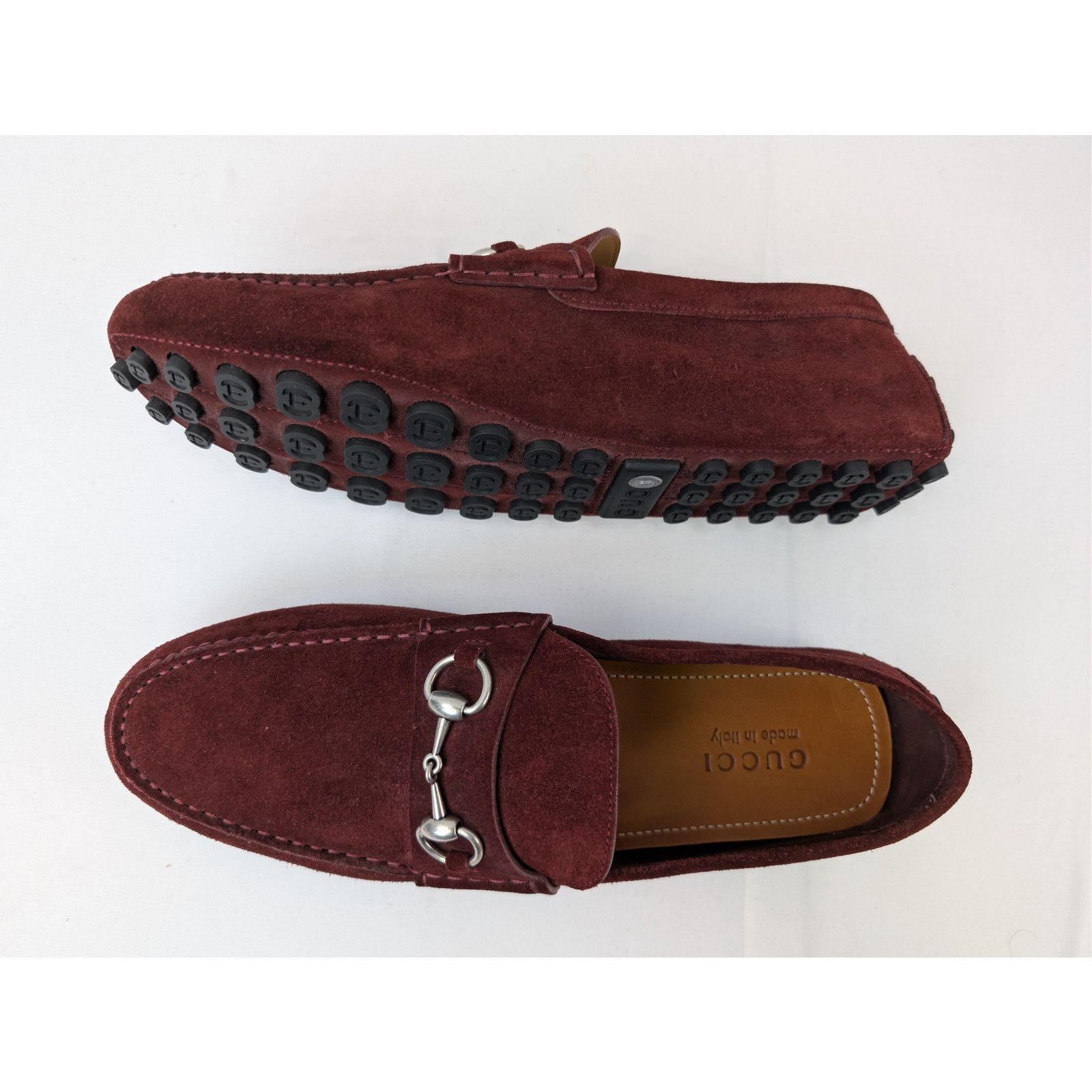 Gucci o1rshd1 Moccasin Leather Suede Sweet Loafers Shoe boots Size US 11.5 / EU 44-45 - 1 Thumbnail