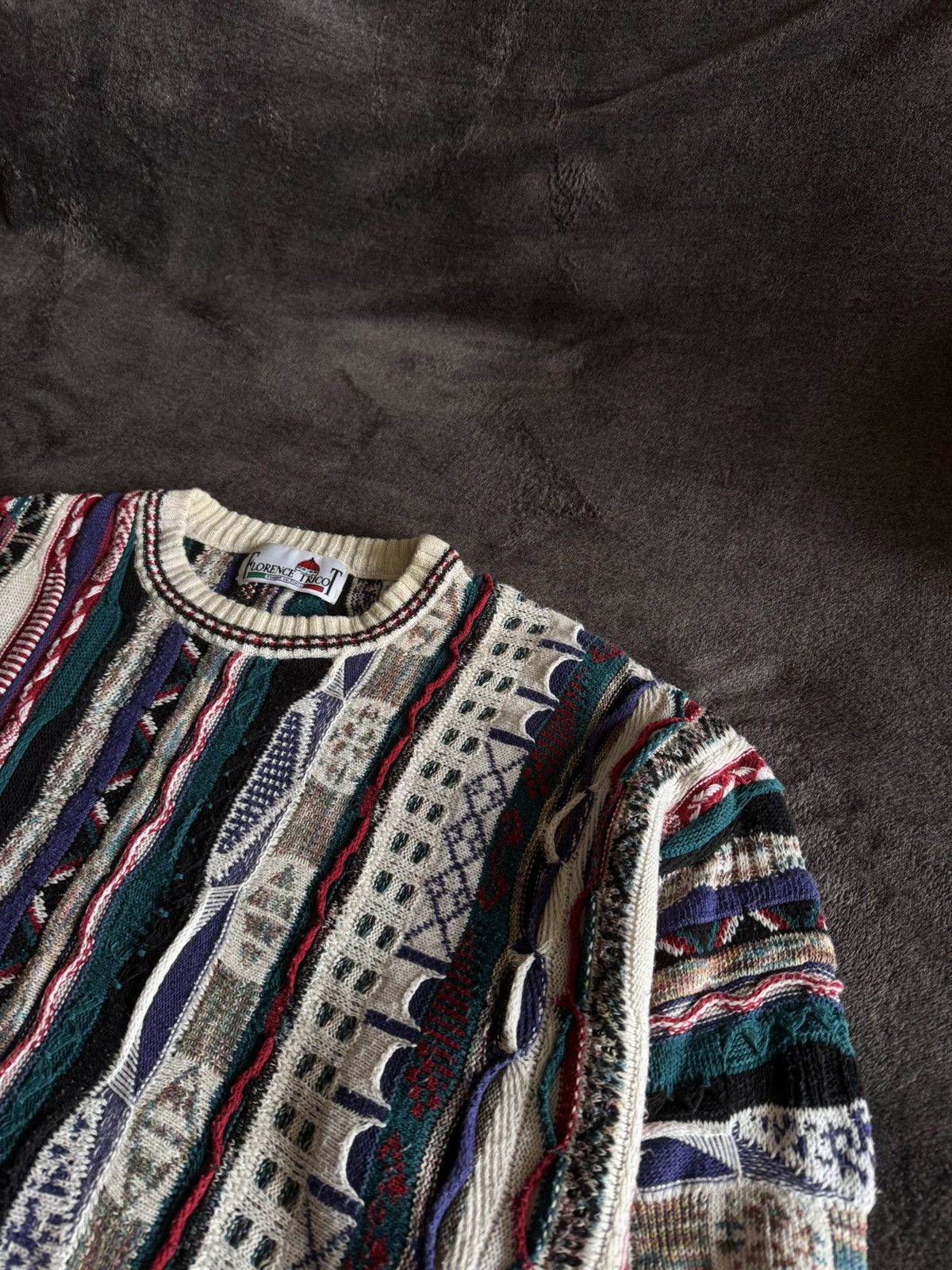 Florence Tricot × Vintage Vintage Florence Tricot Coogi style sweater pleated y2k Size US XL / EU 56 / 4 - 5 Thumbnail