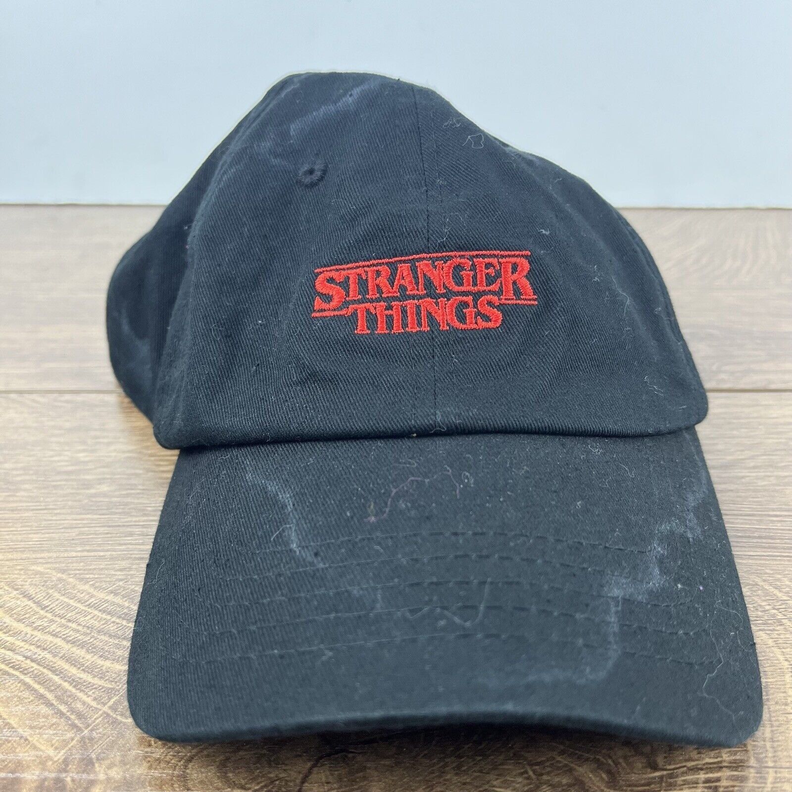 Other Stranger Things Hat Black Adjustable Hat Black Stranger Thin Size ONE SIZE - 5 Thumbnail