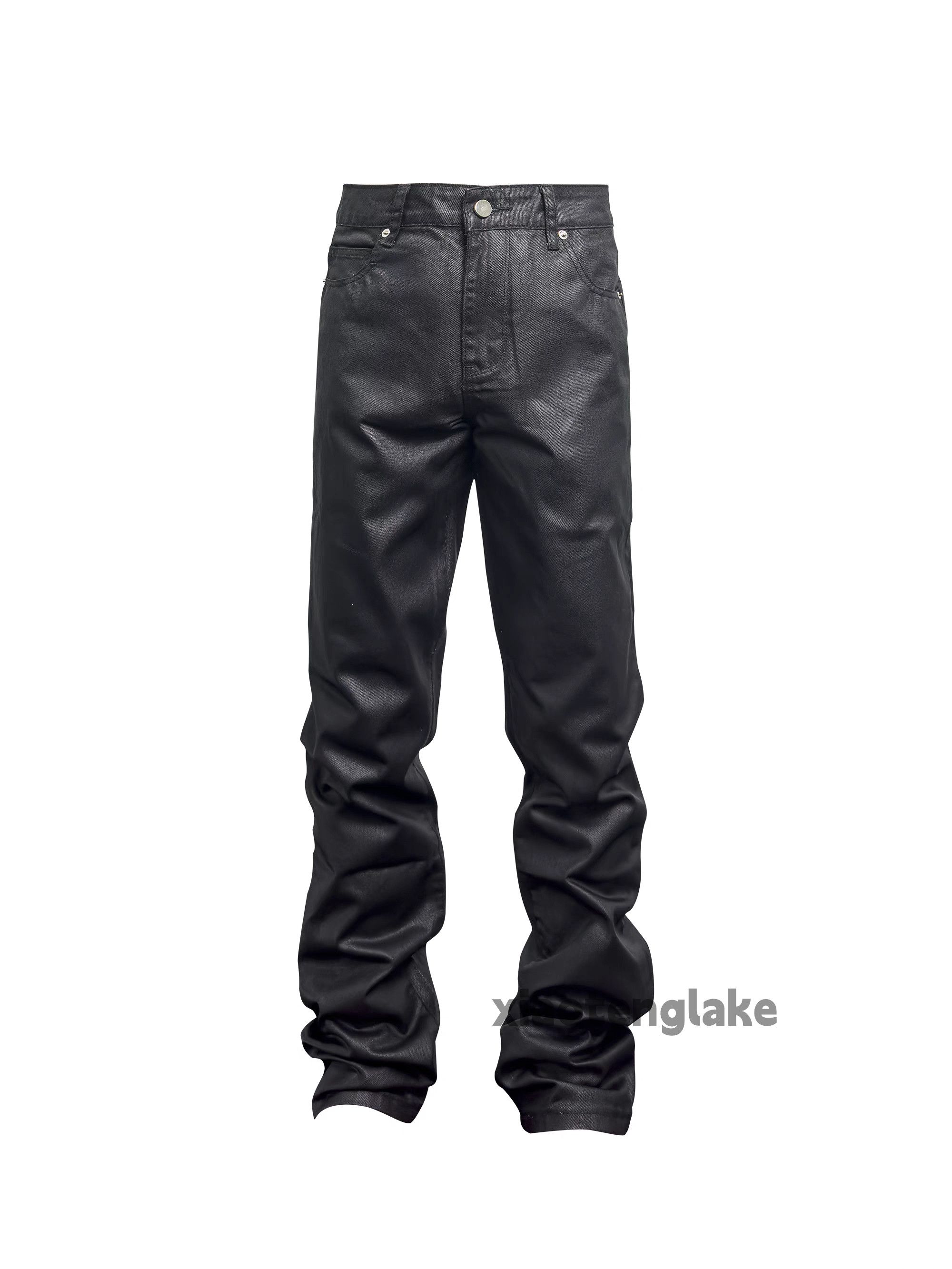 Designer × Jean × Vintage Wax punk grunge stack loose bike rider work jeans Size US 36 / EU 52 - 5 Thumbnail