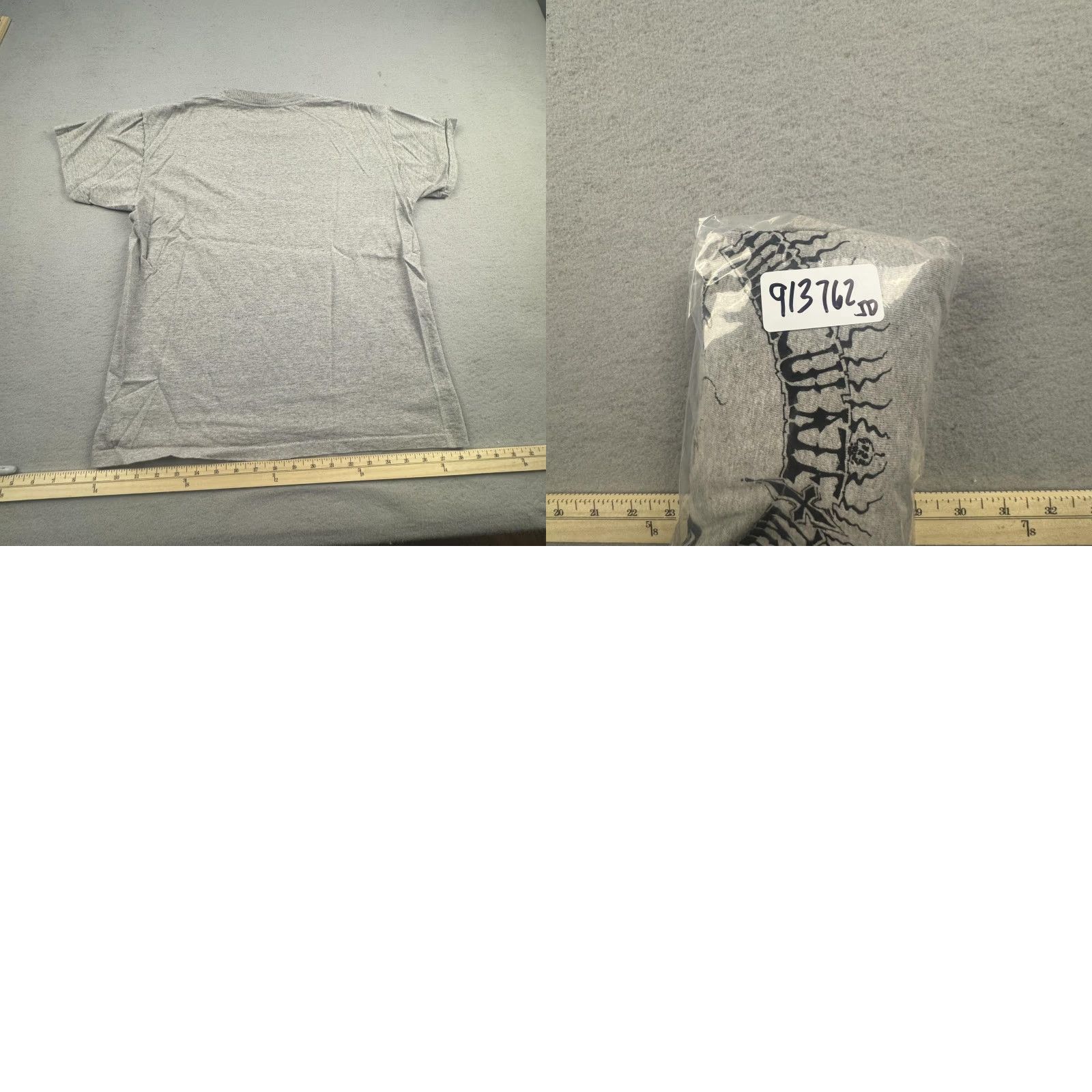Wilson VINTAGE America's Finest Tattoo T-Shirt Mens Medium Gray Graphic Print 00s Size US M / EU 48-50 / 2 - 8 Thumbnail