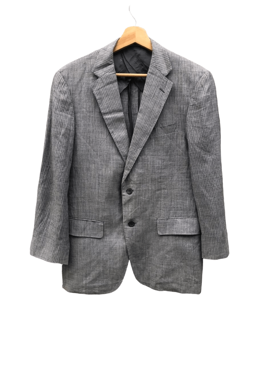 Burberry Burberry Blazers Coat Jacket Grey Striped Size US M / EU 48-50 / 2 - 2 Thumbnail