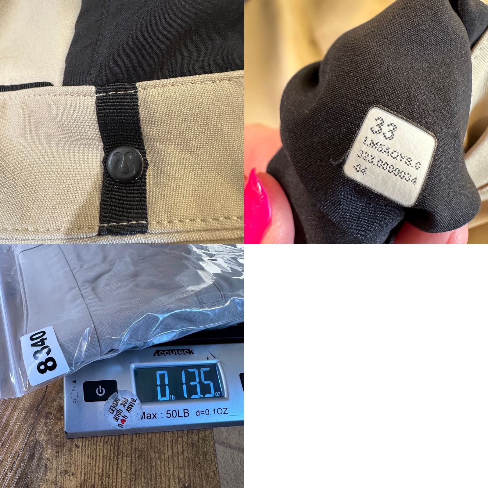 Lululemon Lululemon Commission Slim Fit Pants Mens 34 Tan Khaki Chino Pocket Stretch Breathable Lightweight 5-Pocket Logo Womens Mens Size US 35 - 8 Thumbnail