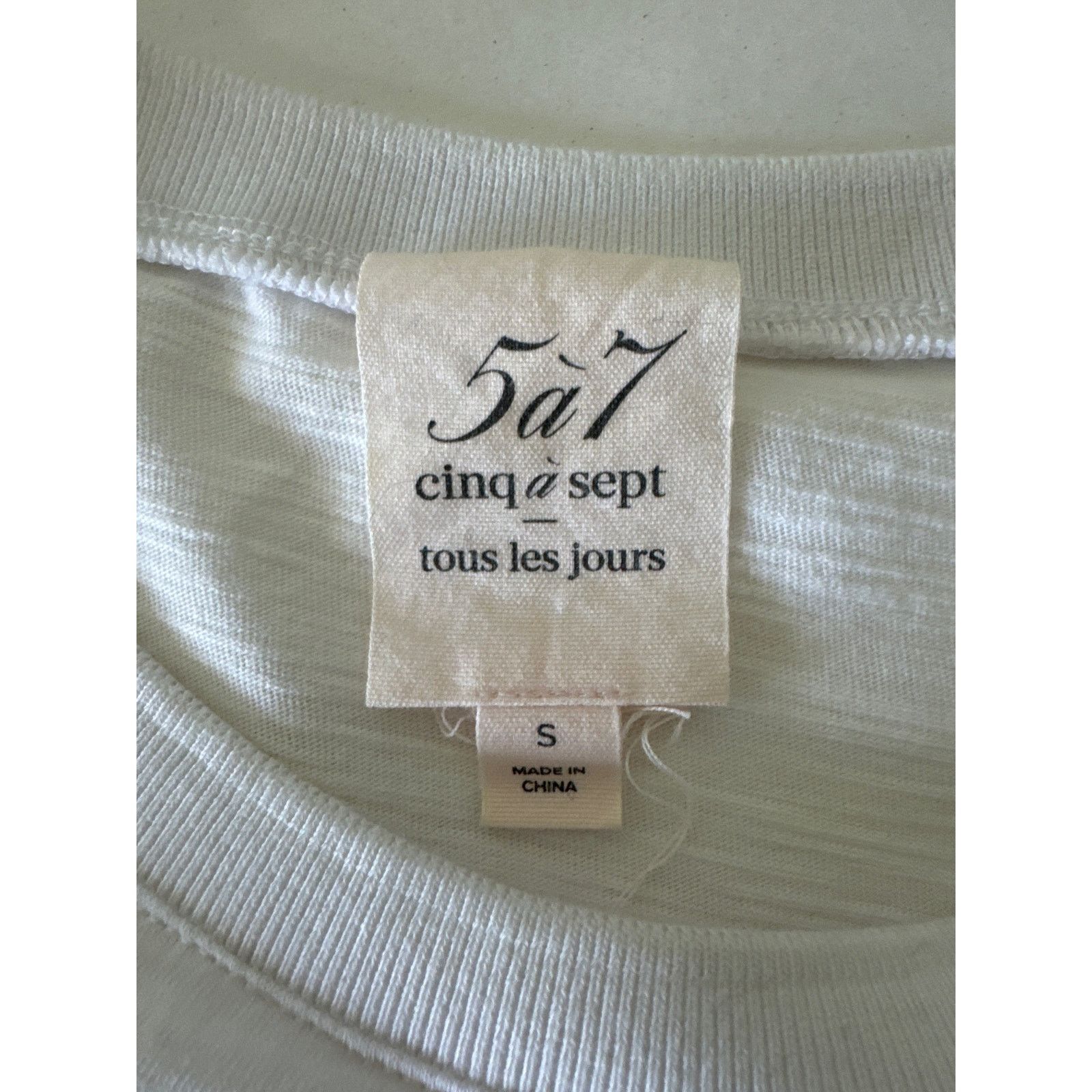 Cinq a Sept CINQ A SEPT Hailey Ruffle Top White Size Small 100% Cotton Size S / US 4 / IT 40 - 10 Thumbnail