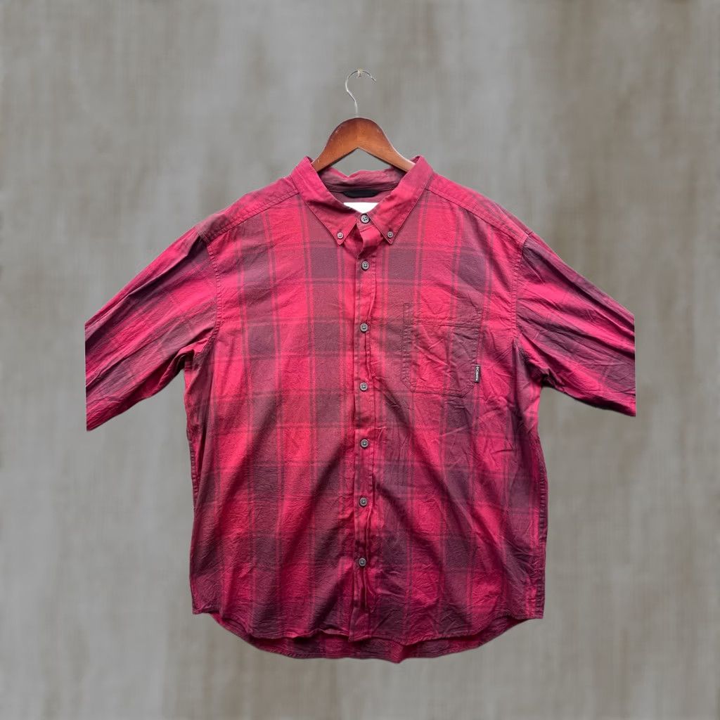 Vintage Columbia Mens Plaid Button Down Shirt Long Sleeve Red XL Size US XL / EU 56 / 4 - 1 Thumbnail