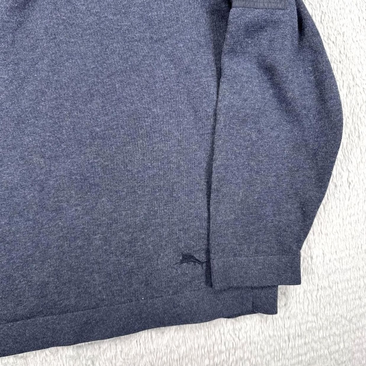 Tommy Bahama Tommy Bahama SweatEr Mens Large Gray IslandZone Quarter Zip Mock Neck Zip Pocket Shirt Size US L / EU 52-54 / 3 - 2 Thumbnail