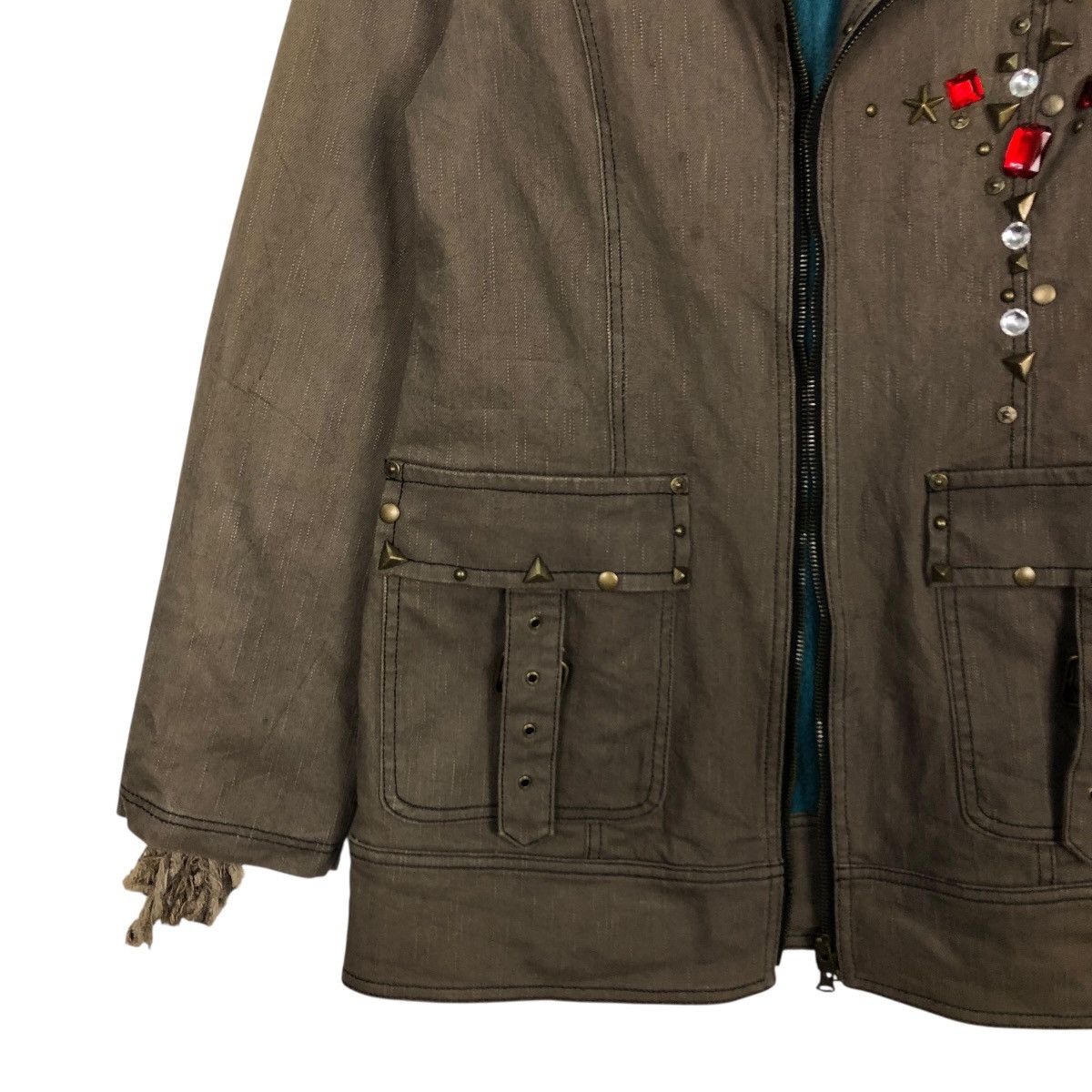 Japanese Brand 🔥CHORE BIKER JACKET ZIPPER ALGONQUINS HYSTERIC GLAMOUR Size US S / EU 44-46 / 1 - 6 Thumbnail
