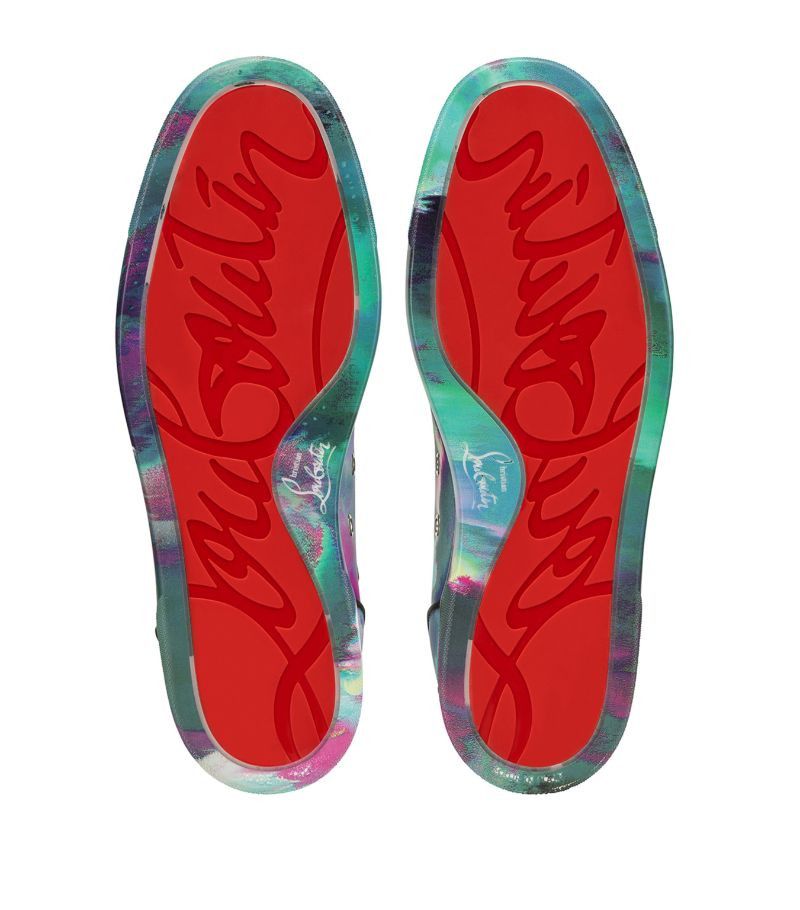 Christian Louboutin o1s1wg110924 Fun Louis Flat High Top Sneaker in Multicolor Size US 10 / EU 43 - 5 Thumbnail