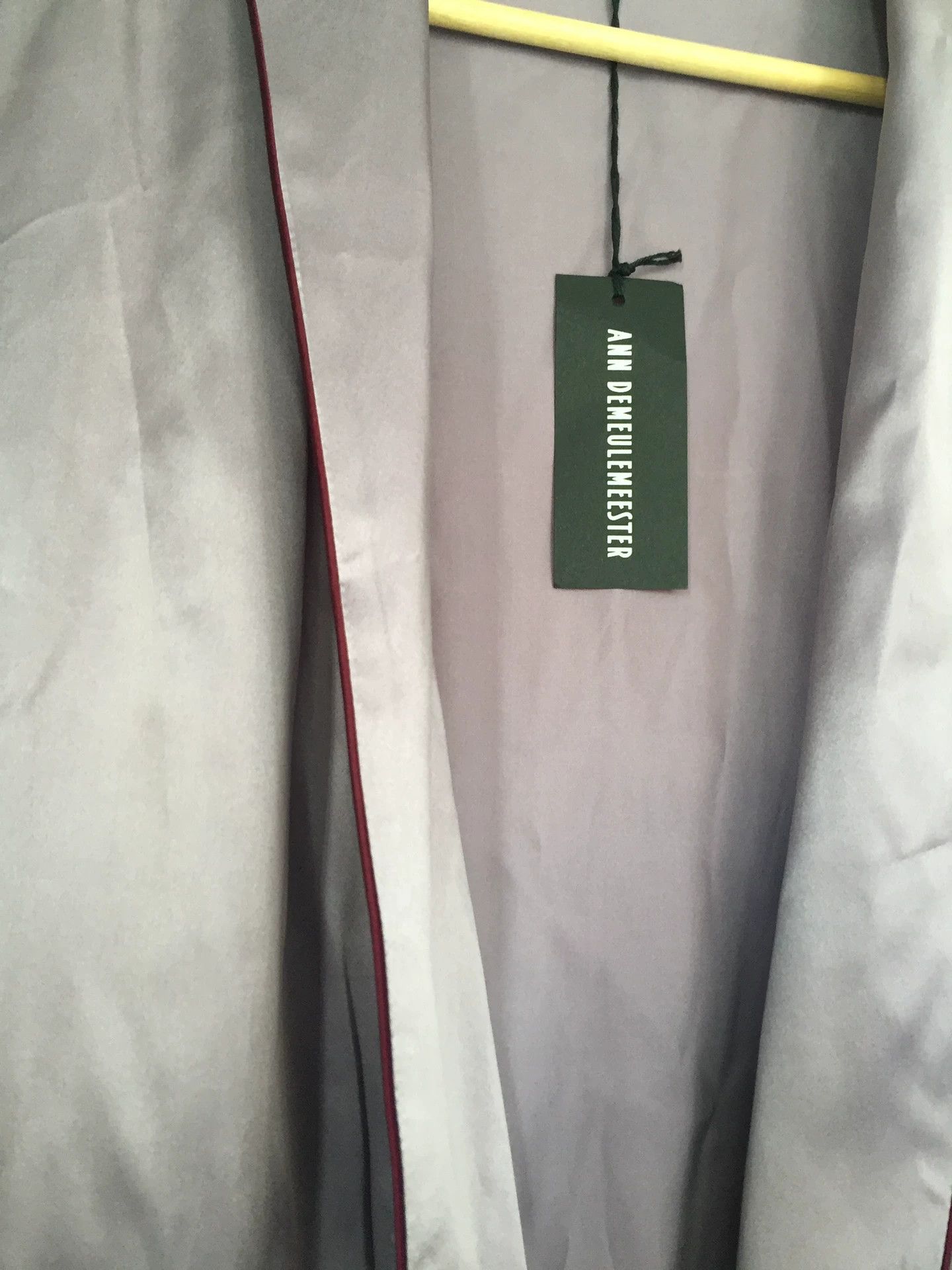 Ann Demeulemeester Ann Demeulemeester Fall/Winter 2019 Silk Violet Robe Size US S / EU 44-46 / 1 - 4 Thumbnail