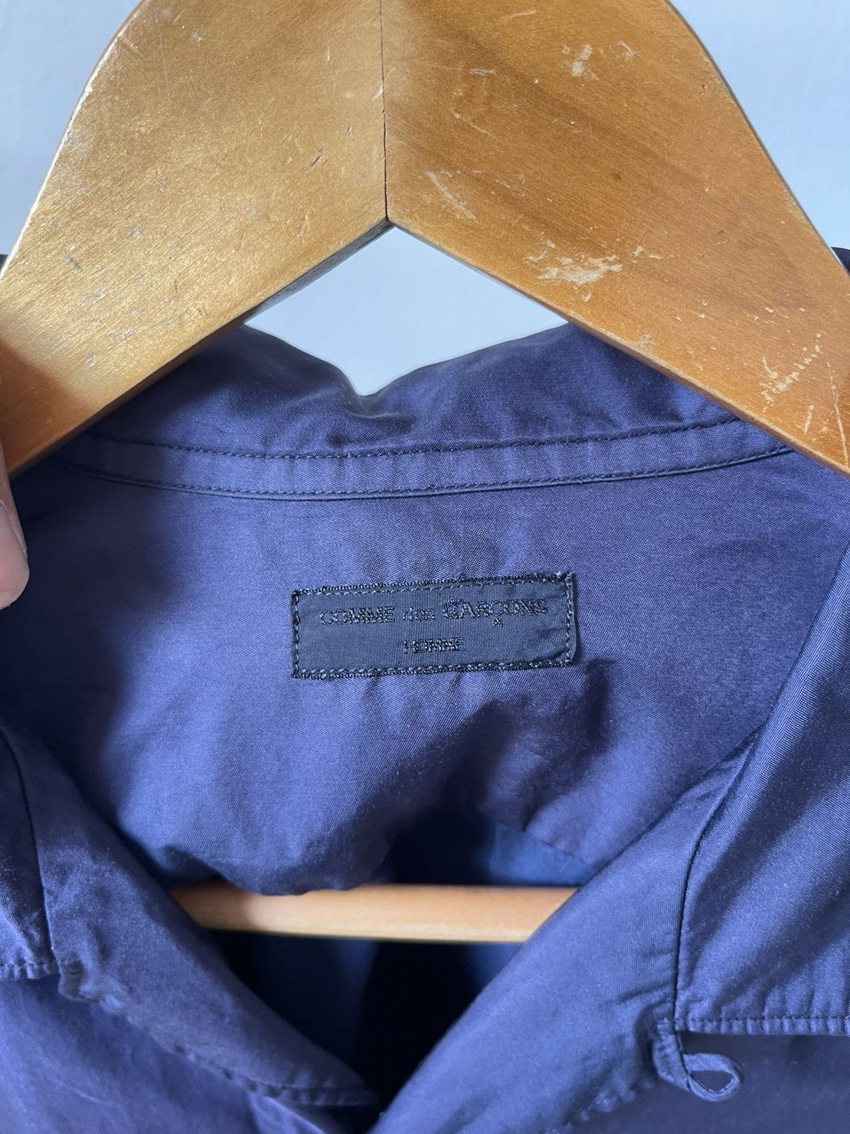 Comme des Garcons Homme 2000 Comme Des Garcons Open Collar Shirt Size US L / EU 52-54 / 3 - 7 Thumbnail