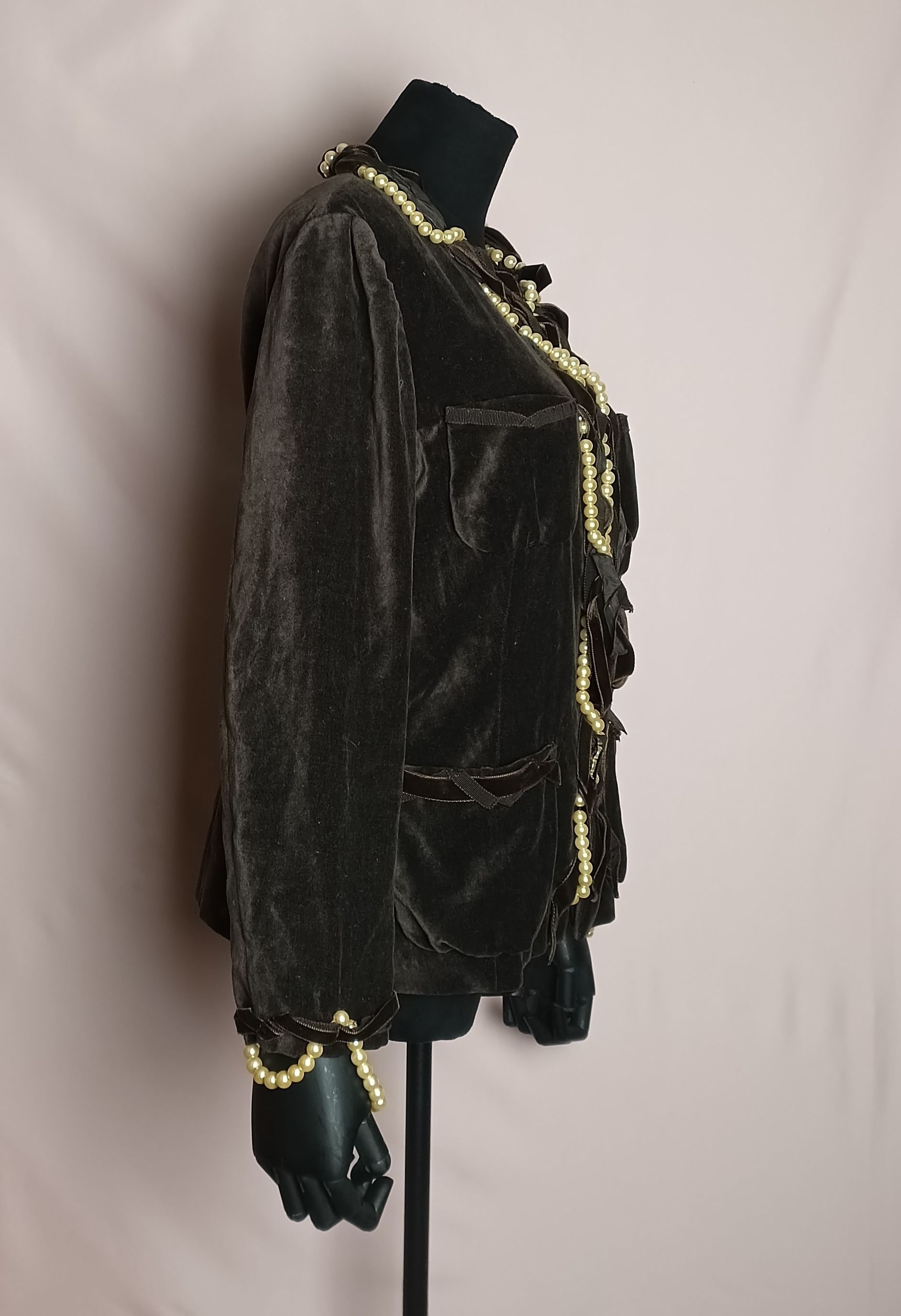 Moschino Moschino Cheap And Chic Brown Velvet Jacket Blazer Y2k Size M / US 6-8 / IT 42-44 - 2 Thumbnail