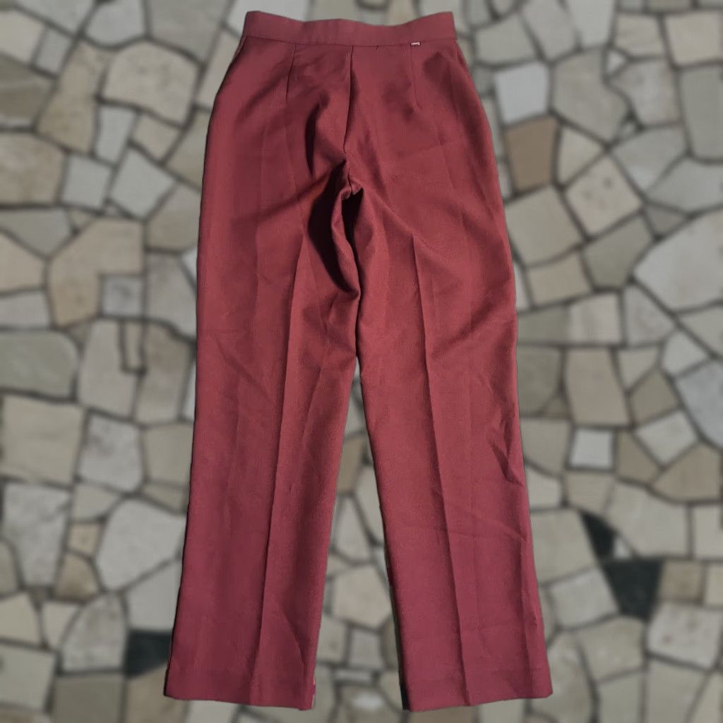 Vintage VINTAGE Levis Pants Main Points: 554 Polyester Pleated Straight Leg USA Red 27x29 Size 2 Womens Size 26" / US 2 / IT 38 - 1 Thumbnail