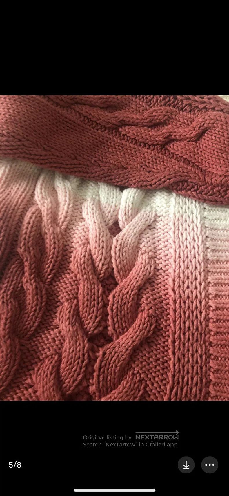 Saint Laurent Paris Saint Laurent Gradient Pink Hooded Cardigan. Size M / US 6-8 / IT 42-44 - 6 Thumbnail