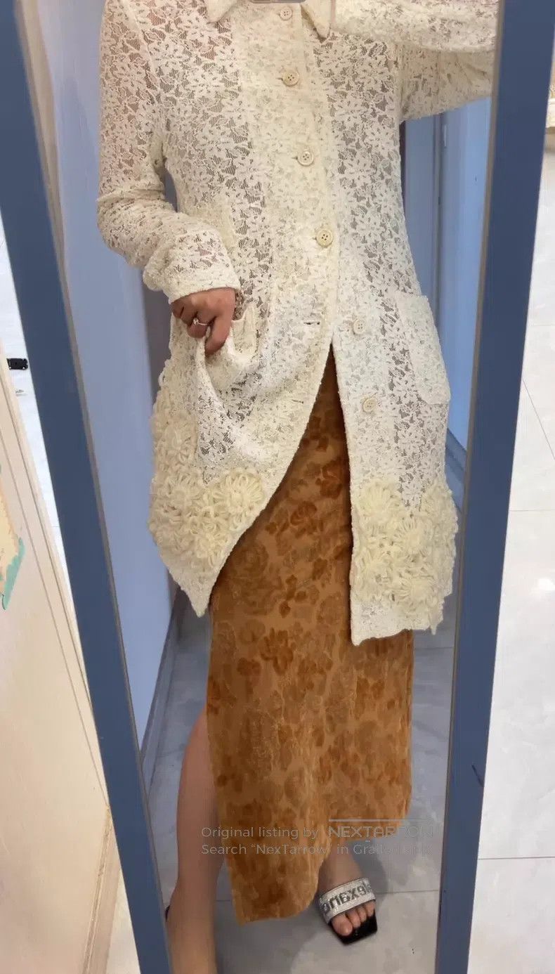 Comme des Garcons Comme des Garcons Cream lace jacket Size S / US 4 / IT 40 - 9 Thumbnail