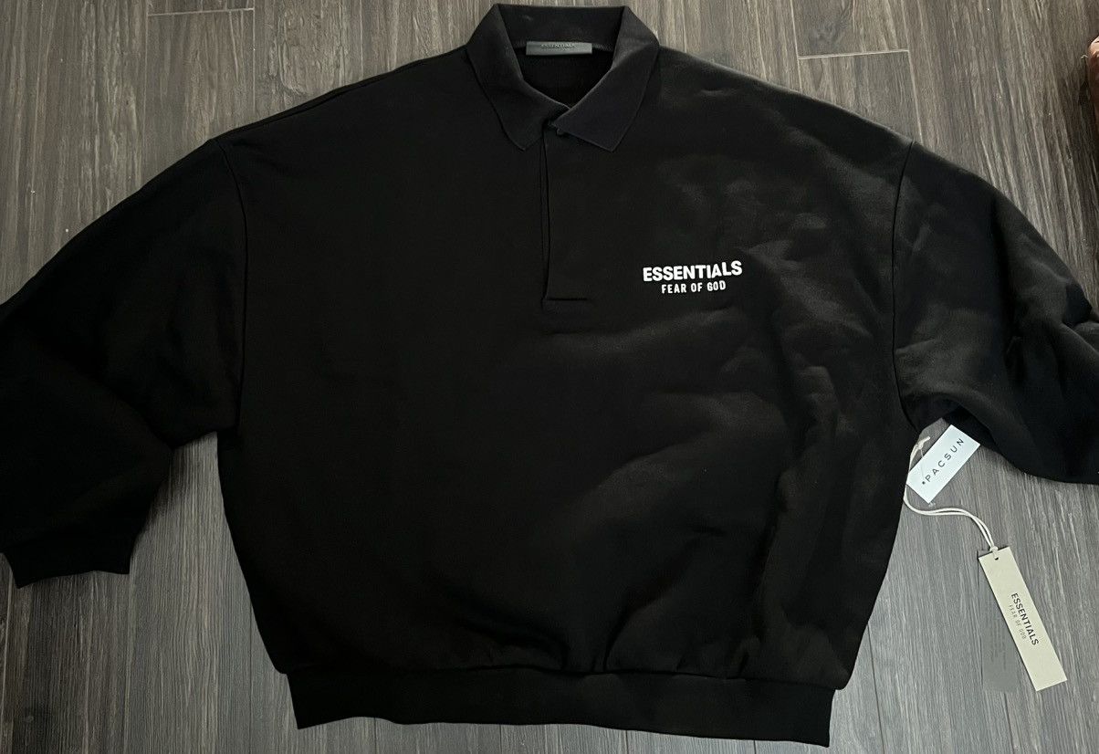 Fear of God Fear Of God Essential Rugby Sweatshirt Black L Size US L / EU 52-54 / 3 - 2 Thumbnail