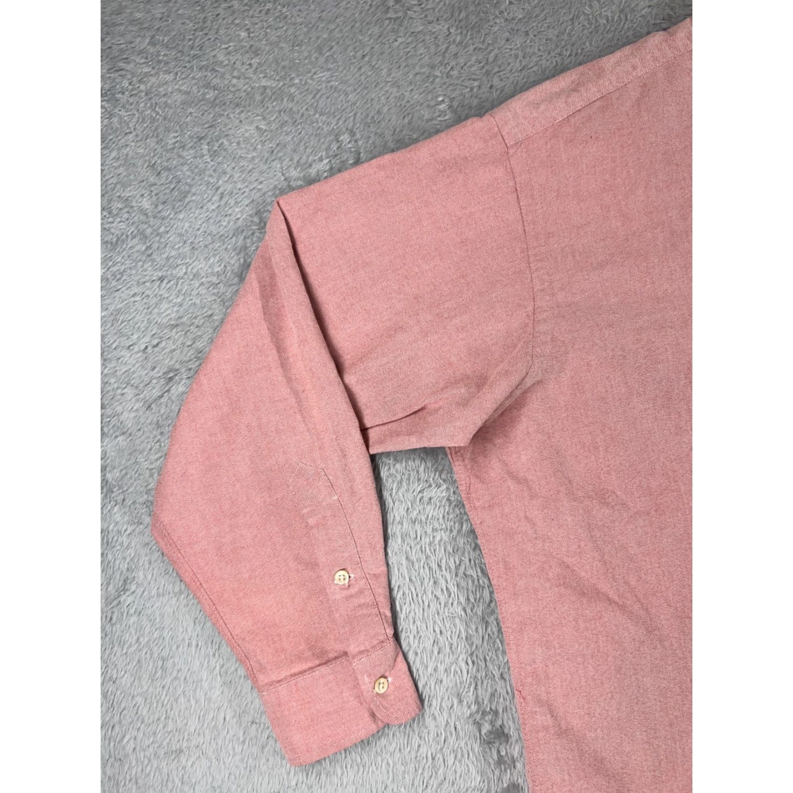 Polo Ralph Lauren VINTAGE Polo Ralph Lauren Shirt Men XL Pink Button Up Collared 100% Cotton Plaid with Pockets Button-Up Casual Workwear Mens Size US XL / EU 56 / 4 - 3 Thumbnail