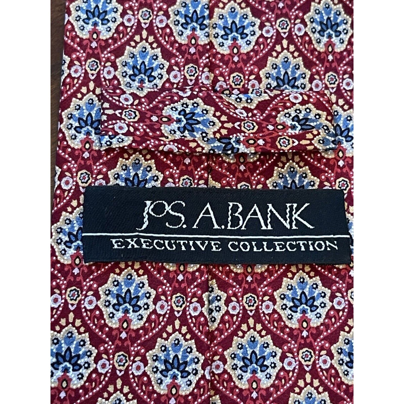 Jos. A. Bank Jos. A. Bank Executive Collection Red Blue Silk China Size ONE SIZE - 8 Thumbnail