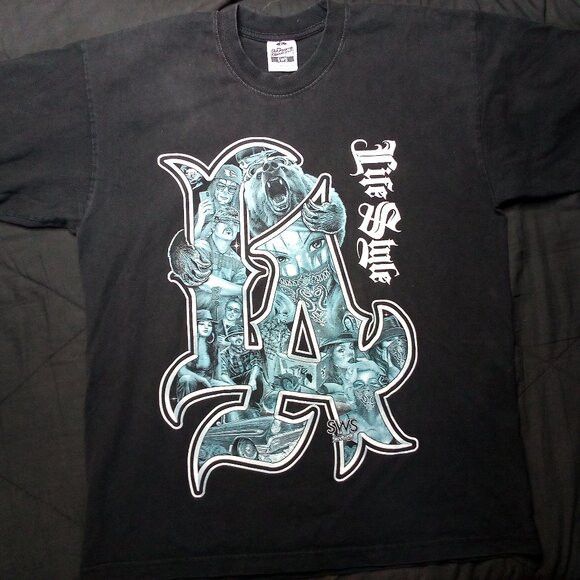 Vintage Vintage Streetwear Supply LA Los Angeles Lifestyle T-Shirt Size US XL / EU 56 / 4 - 2 Thumbnail