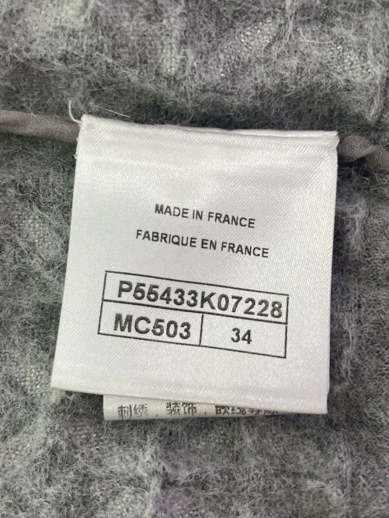 Chanel Chanel Gray silver silk plaid dress Size XXS / US 00 / IT 34 - 6 Thumbnail