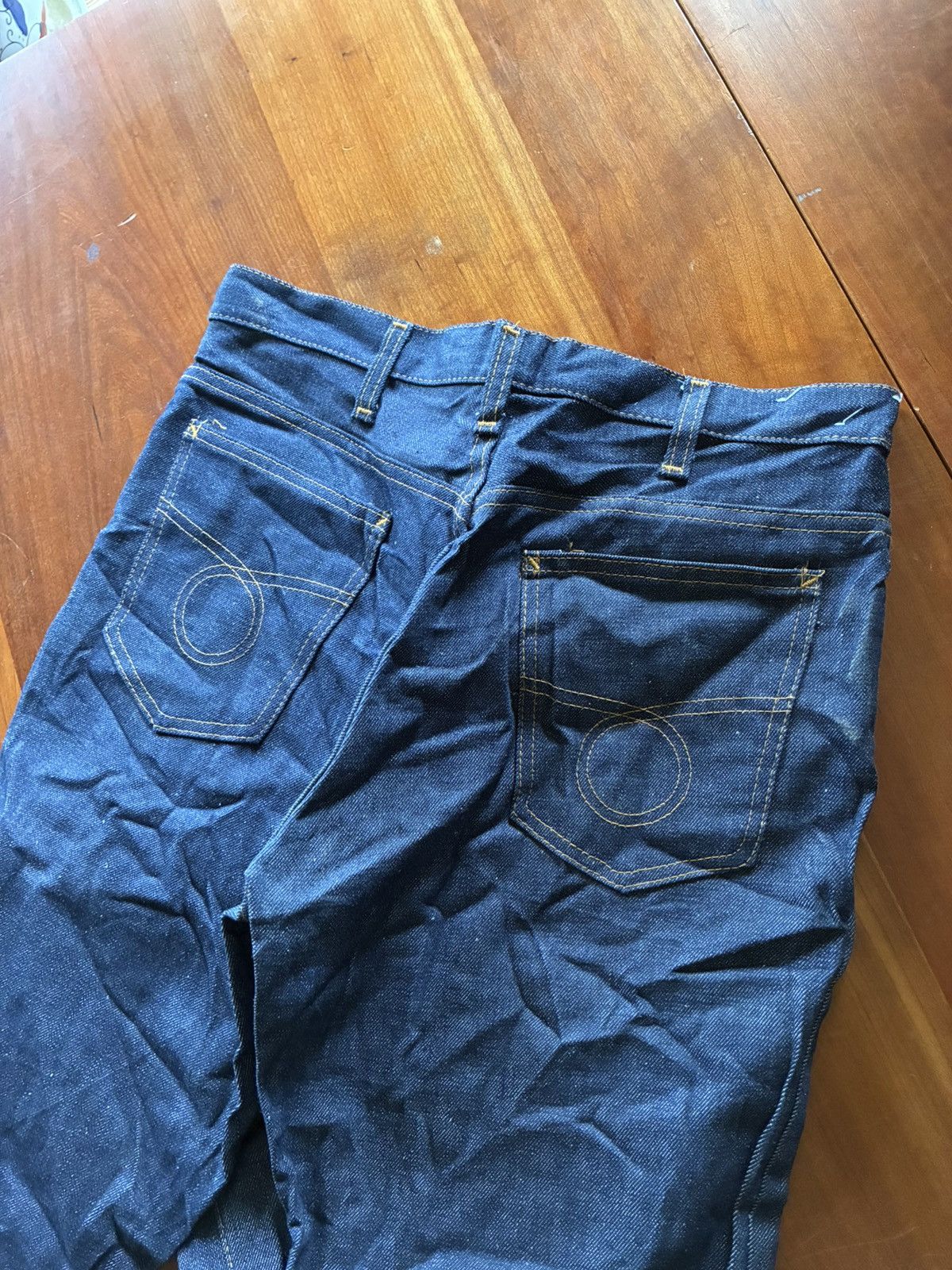 Vintage Vintage 60s cotton denim bell bottom flares Size US 32 / EU 48 - 4 Thumbnail