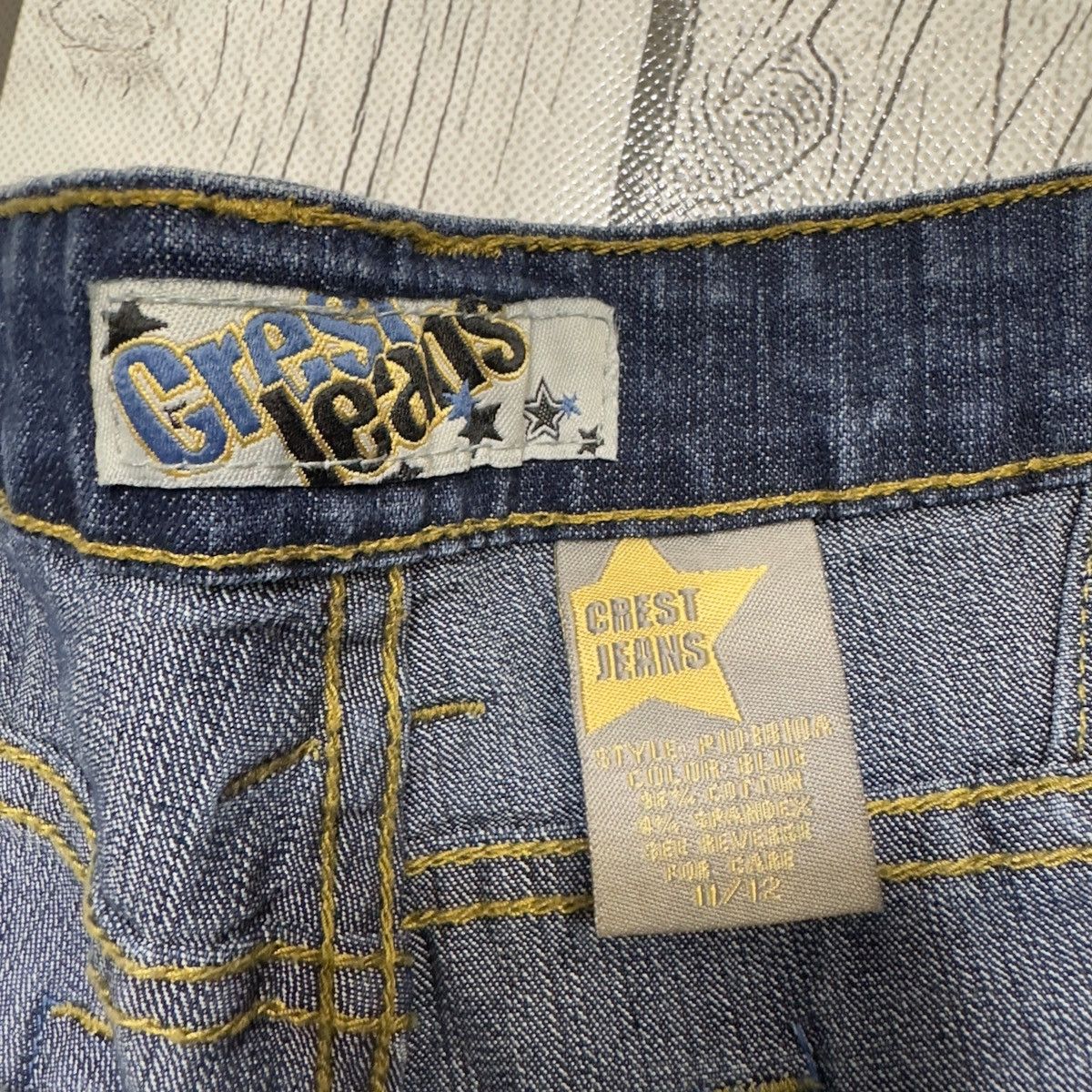 Vintage Vintage Crest bellbottom jeans Size 34" / US 12 / IT 48 - 5 Thumbnail