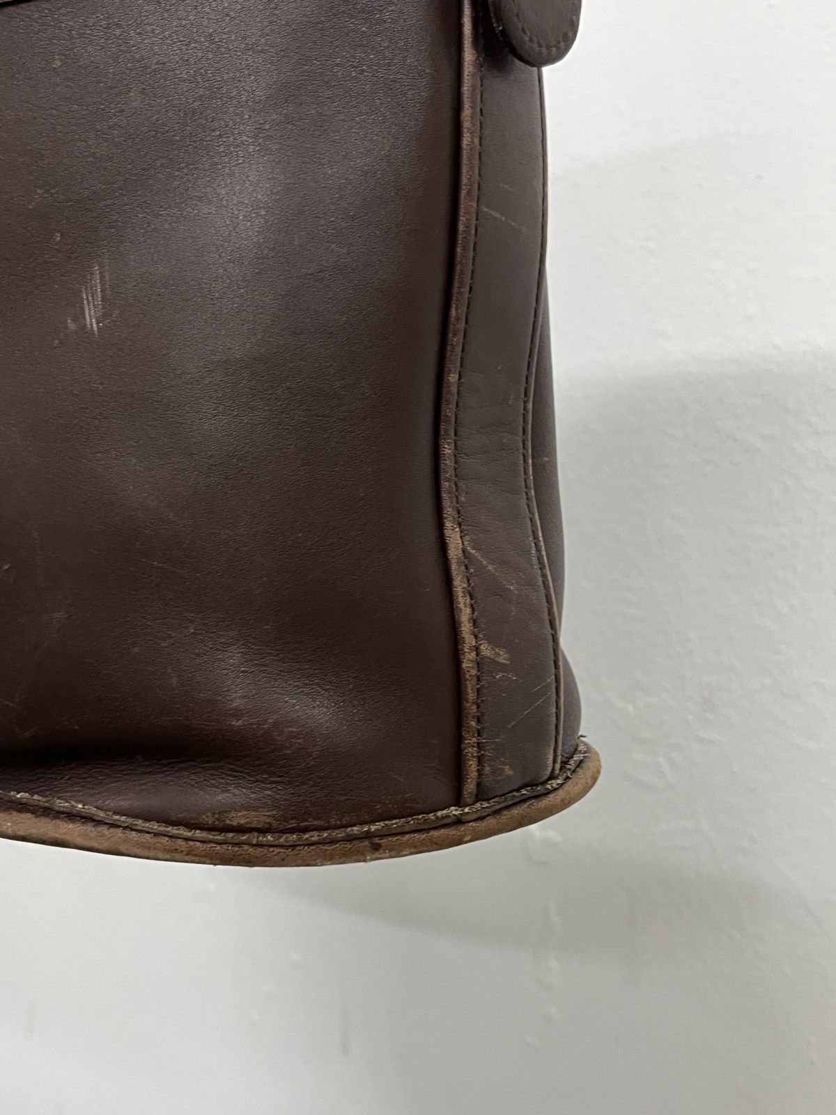 Coach Coach Vintage Tanned Patina Cowhide Leather Bucket Bag Size ONE SIZE - 5 Thumbnail