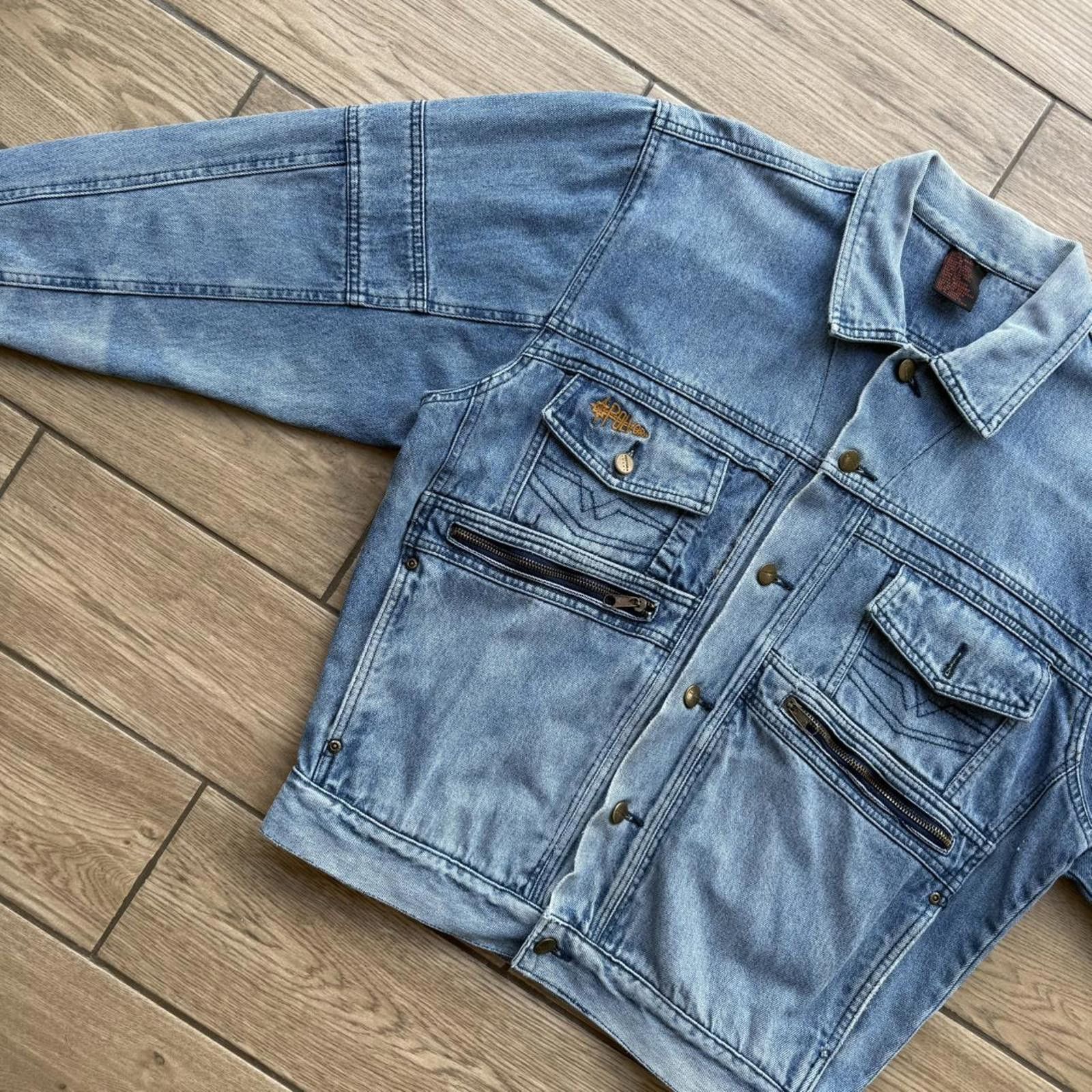Other Y2K Polvora 00s Blue denim jacket with zipper pockets Size US M / EU 48-50 / 2 - 2 Thumbnail