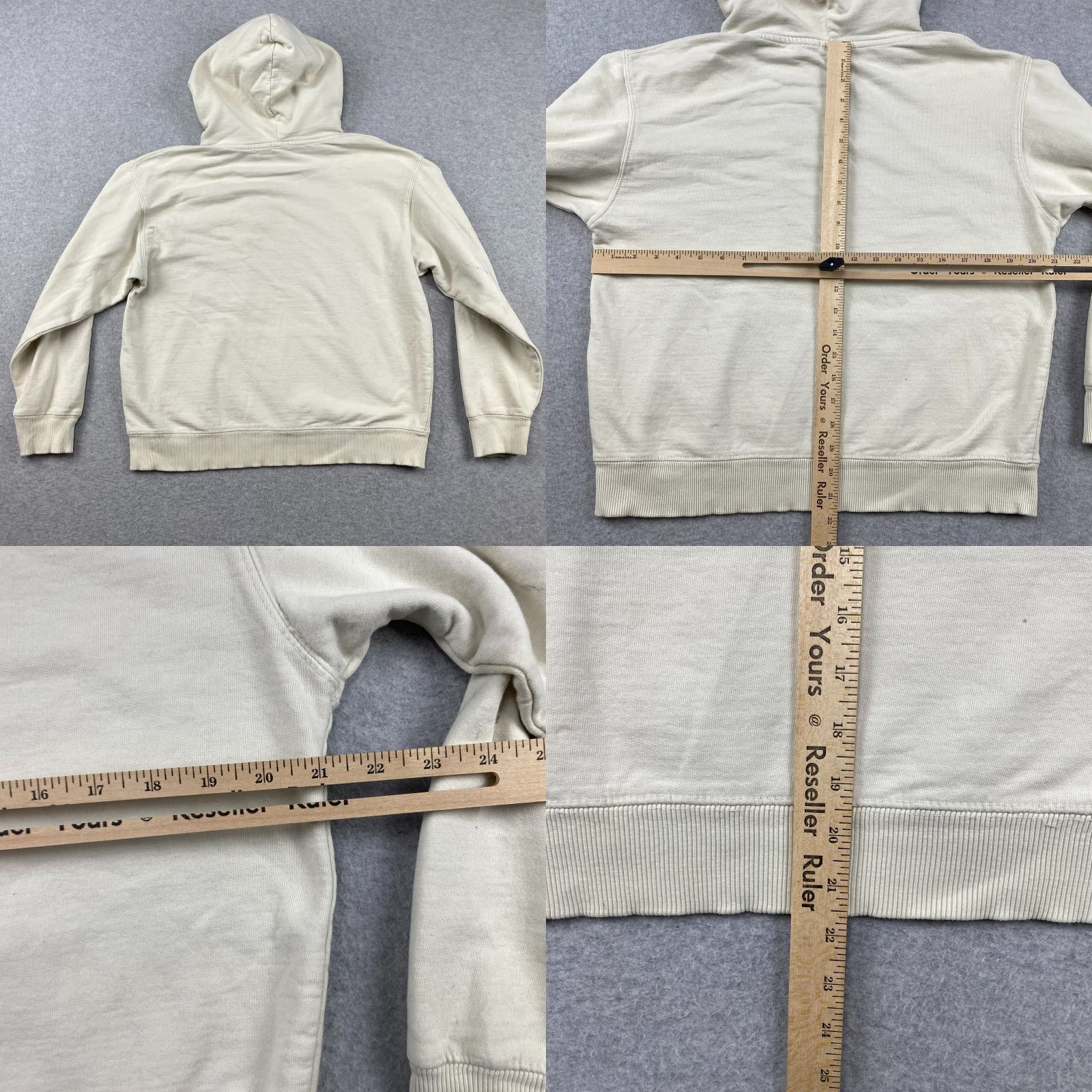 Vintage VINTAGE John Galt California Hoodie Mens L Beige Pullover Fleece Logo Pockets Long Sleeve Sportswear 90s California SF Graphic Size US L / EU 52-54 / 3 - 8 Thumbnail