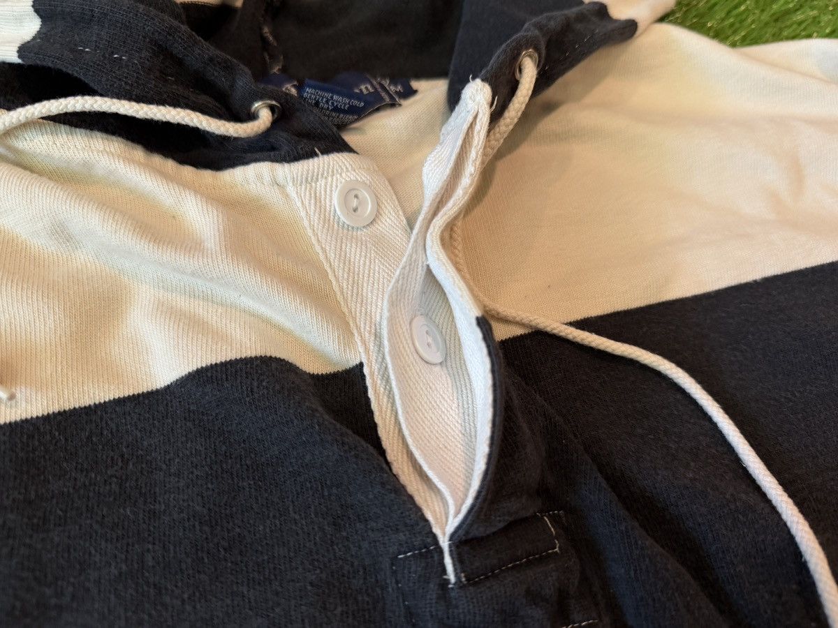 Polo Ralph Lauren Vintage 90s Polo Ralph Lauren Rugby Hoodie Striped Surfwear Size US L / EU 52-54 / 3 - 5 Thumbnail
