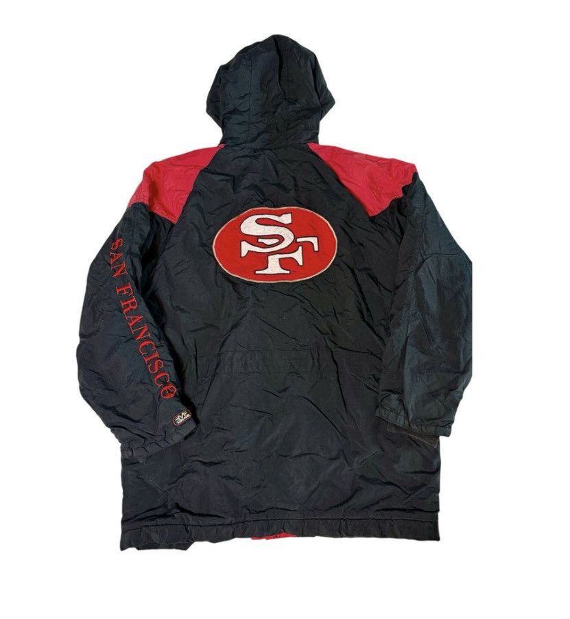 NFL VTG 1990s San Francisco 49ers Hooded Puffer Coat NFL Mens XL Size US XL / EU 56 / 4 - 2 Thumbnail