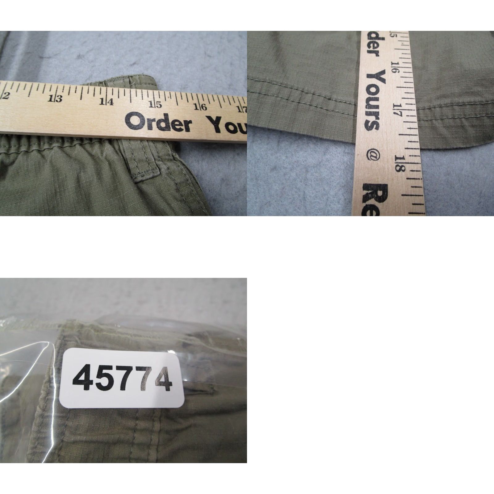 Vissla Vissla Mens Green RIPSTOP short Drawstring Pockets - Organic Cotton 7" Inseam 5-Pocket Chino Shorts Size S Size US 29 - 8 Thumbnail