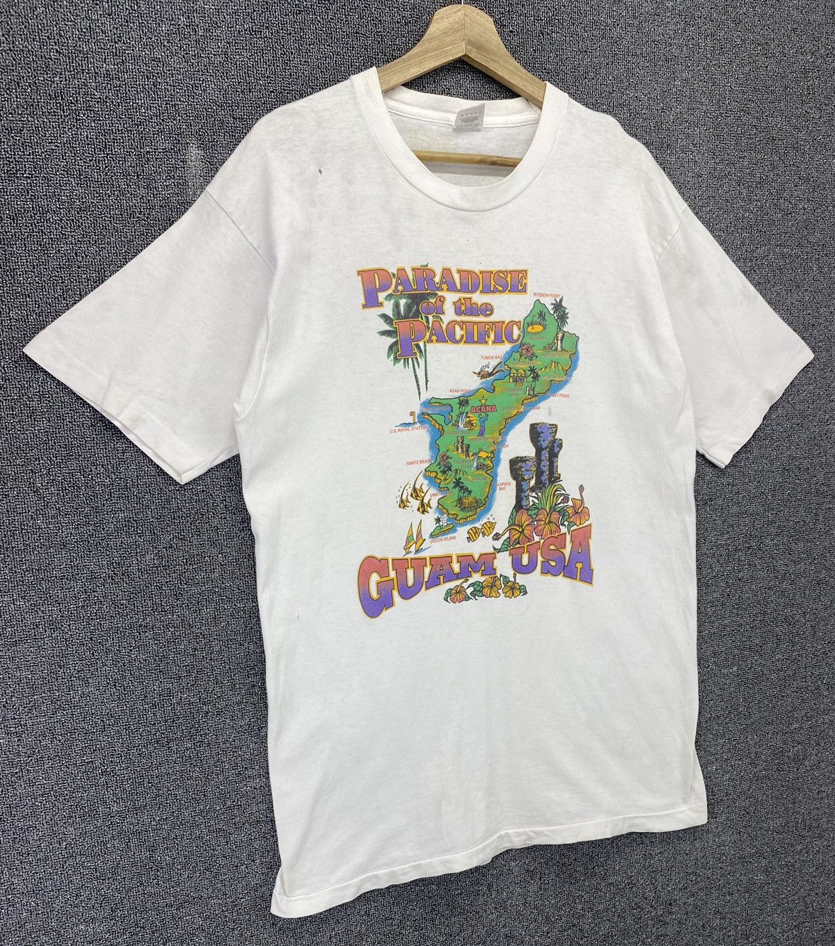 Vintage Vintage Hawaii Guam U.S.A Tee T Shirts Size US L / EU 52-54 / 3 - 2 Thumbnail