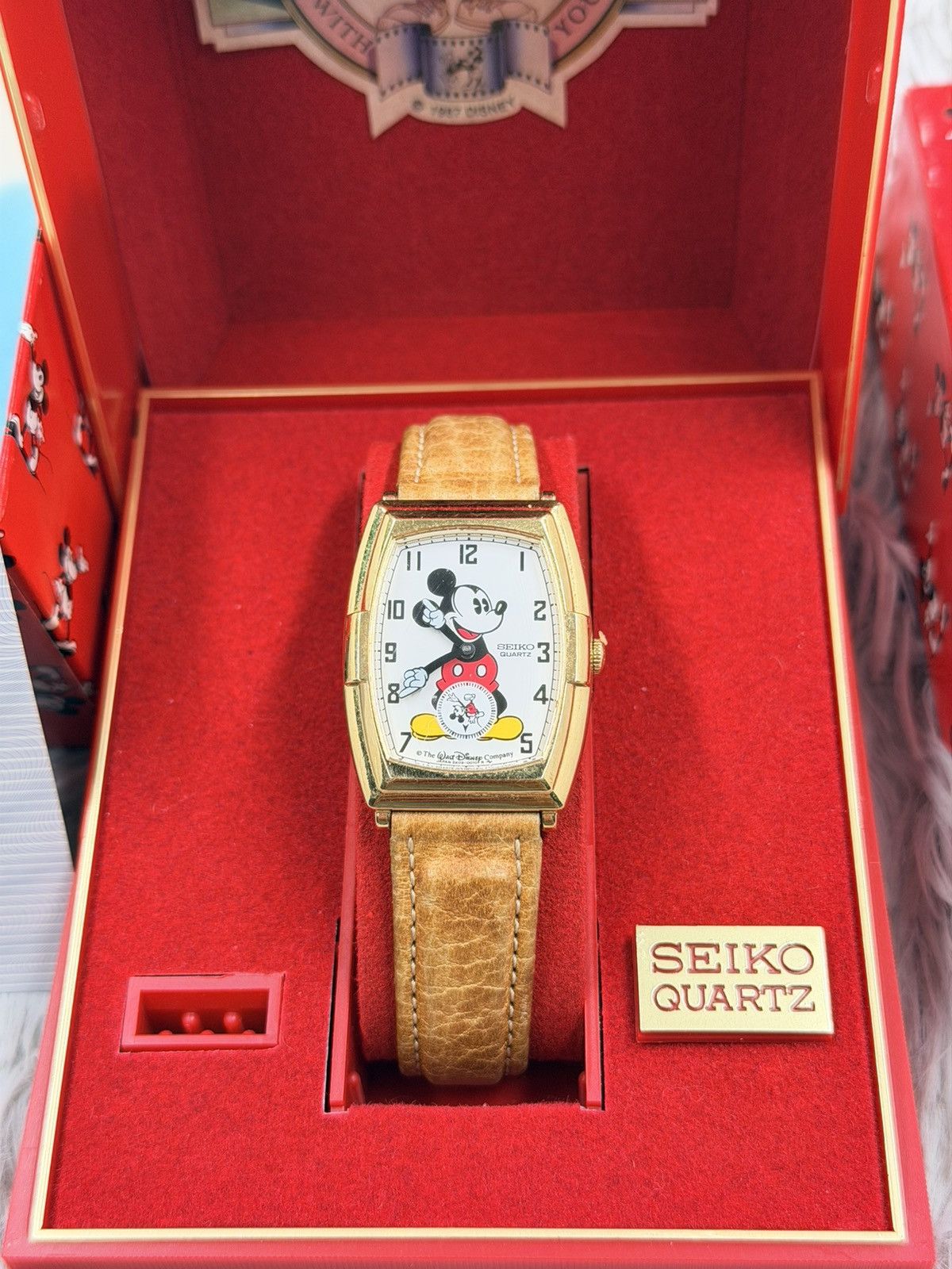 VTG SEIKO 2K03 Mickey Mouse Hand Moving Quartz Men's Watch