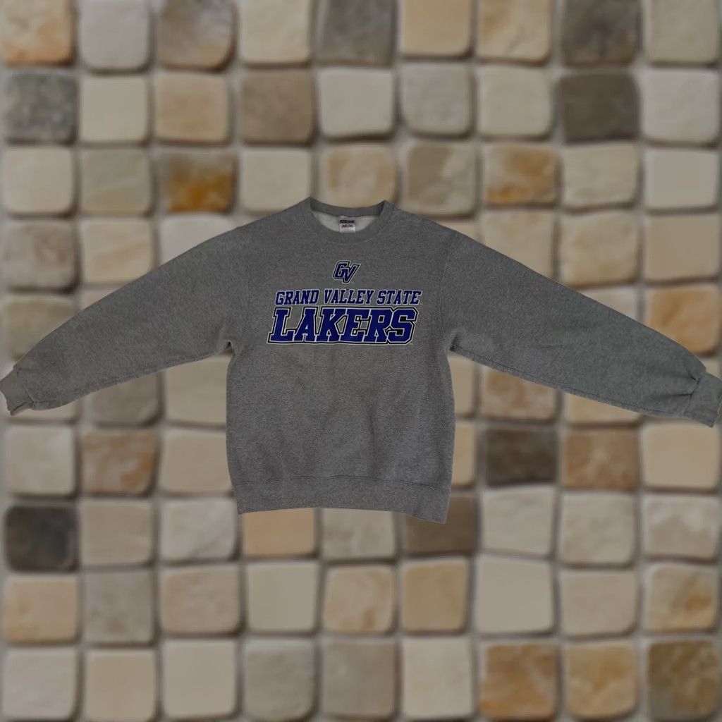 Jerzees Vintage Grand Valley State Lakers Grey Small Woman Sweatshirt Size S / US 4 / IT 40 - 1 Thumbnail