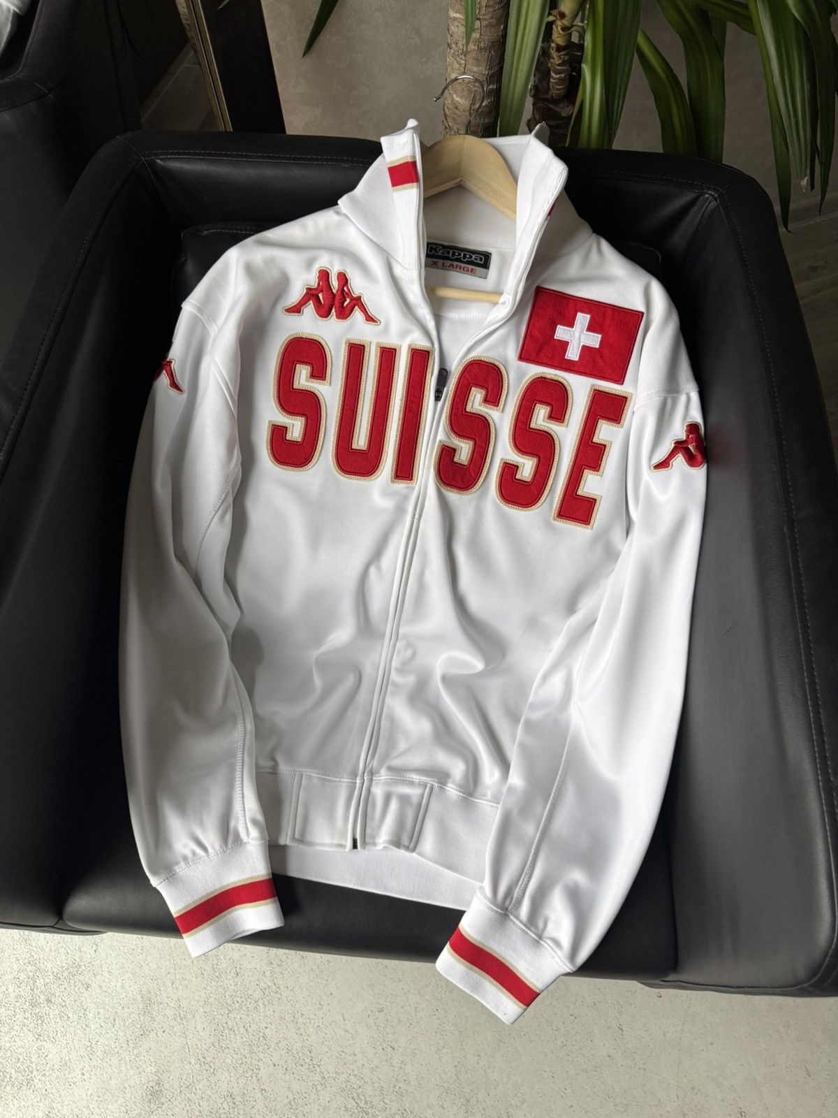 Kappa Kappa Suisse Vintage Drill Y2K Blockcore Zip Track Jacket Size US XL / EU 56 / 4 - 1 Thumbnail
