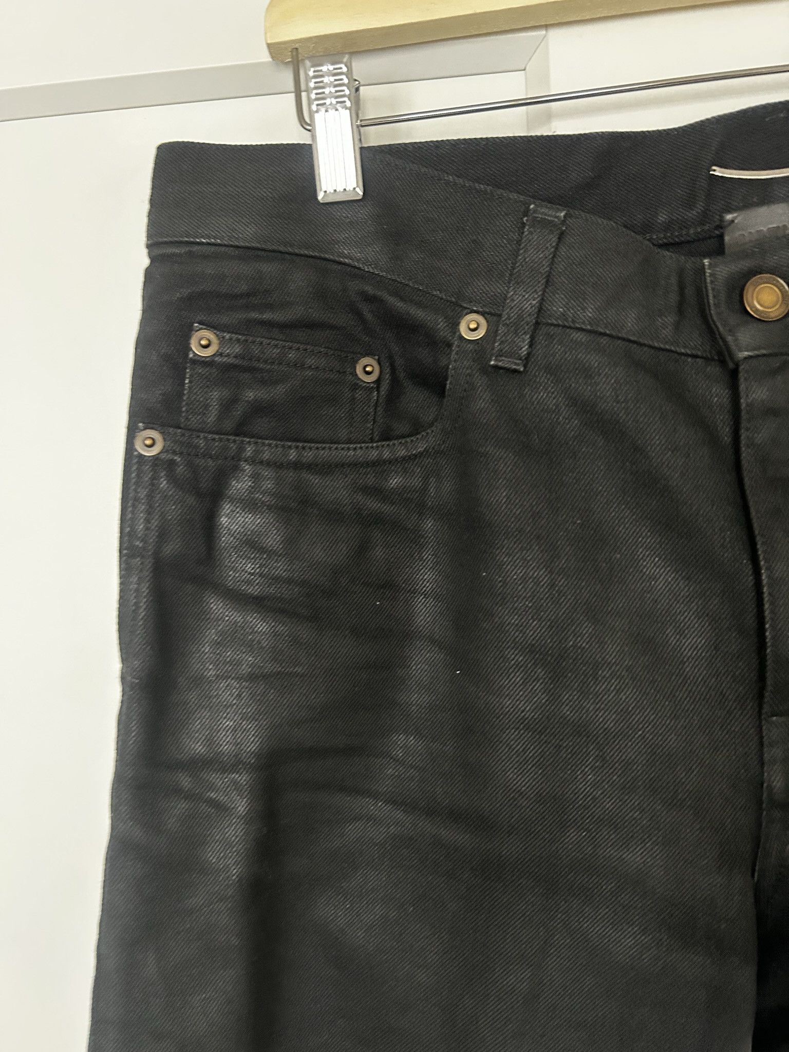 Saint Laurent Paris Saint Laurent waxed slim jeans Size US 32 / EU 48 - 4 Thumbnail