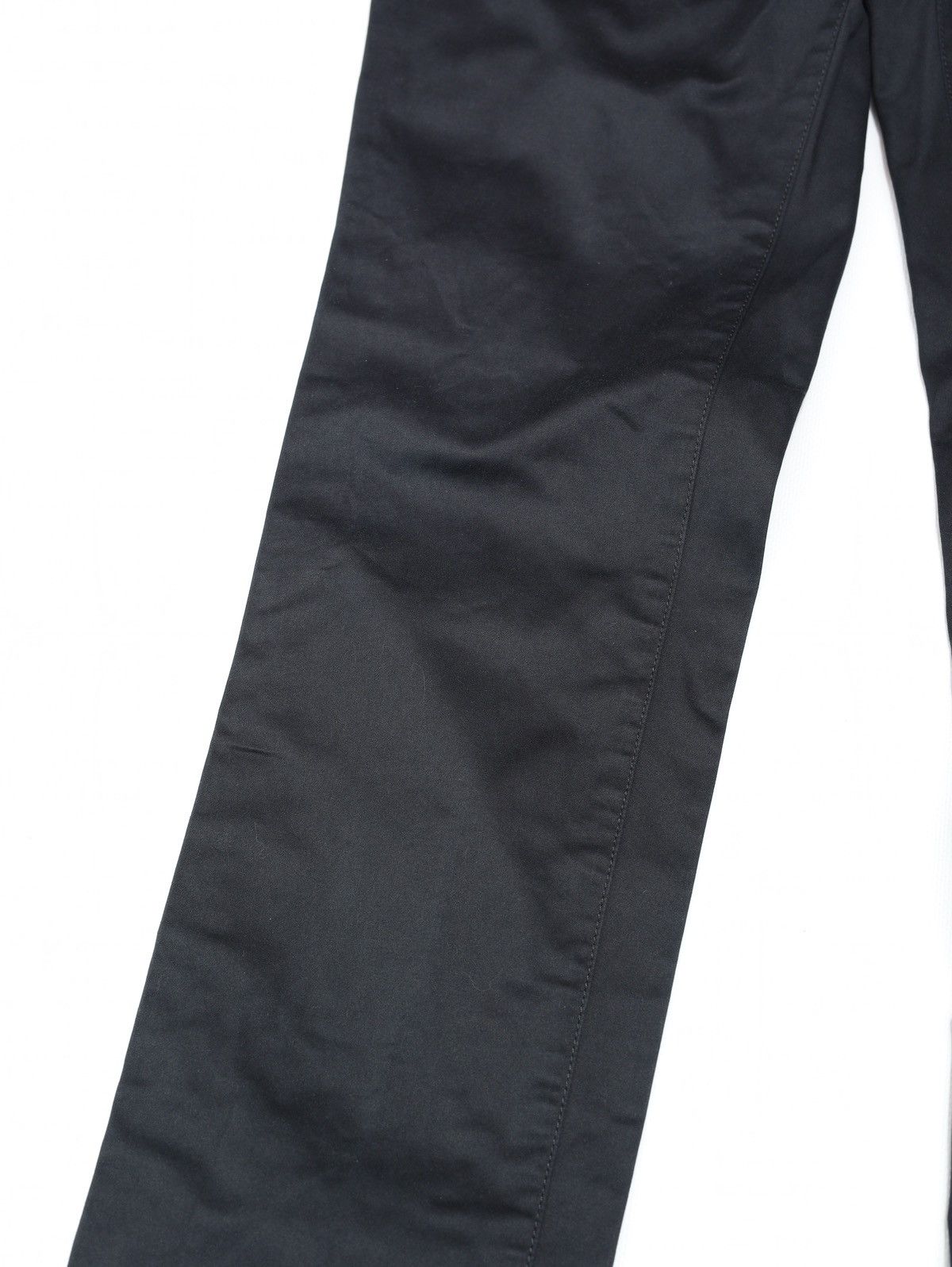 Jil Sander Jil Sander Slim Black Satin Cotton Pants Canova Sateen Size 28" / US 6 / IT 42 - 8 Thumbnail