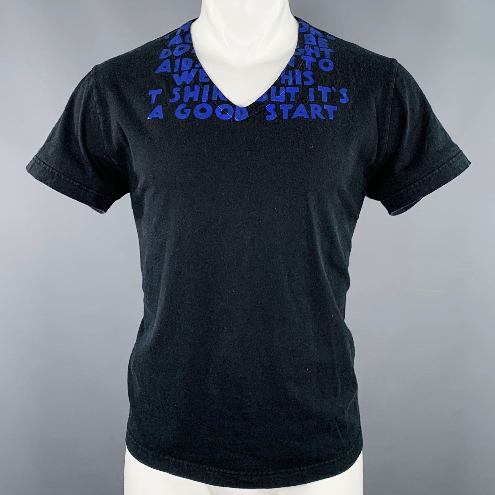 Maison Margiela NEW MAISON MARGIELA MM6 TOPAZ BLUE TEE | Grailed