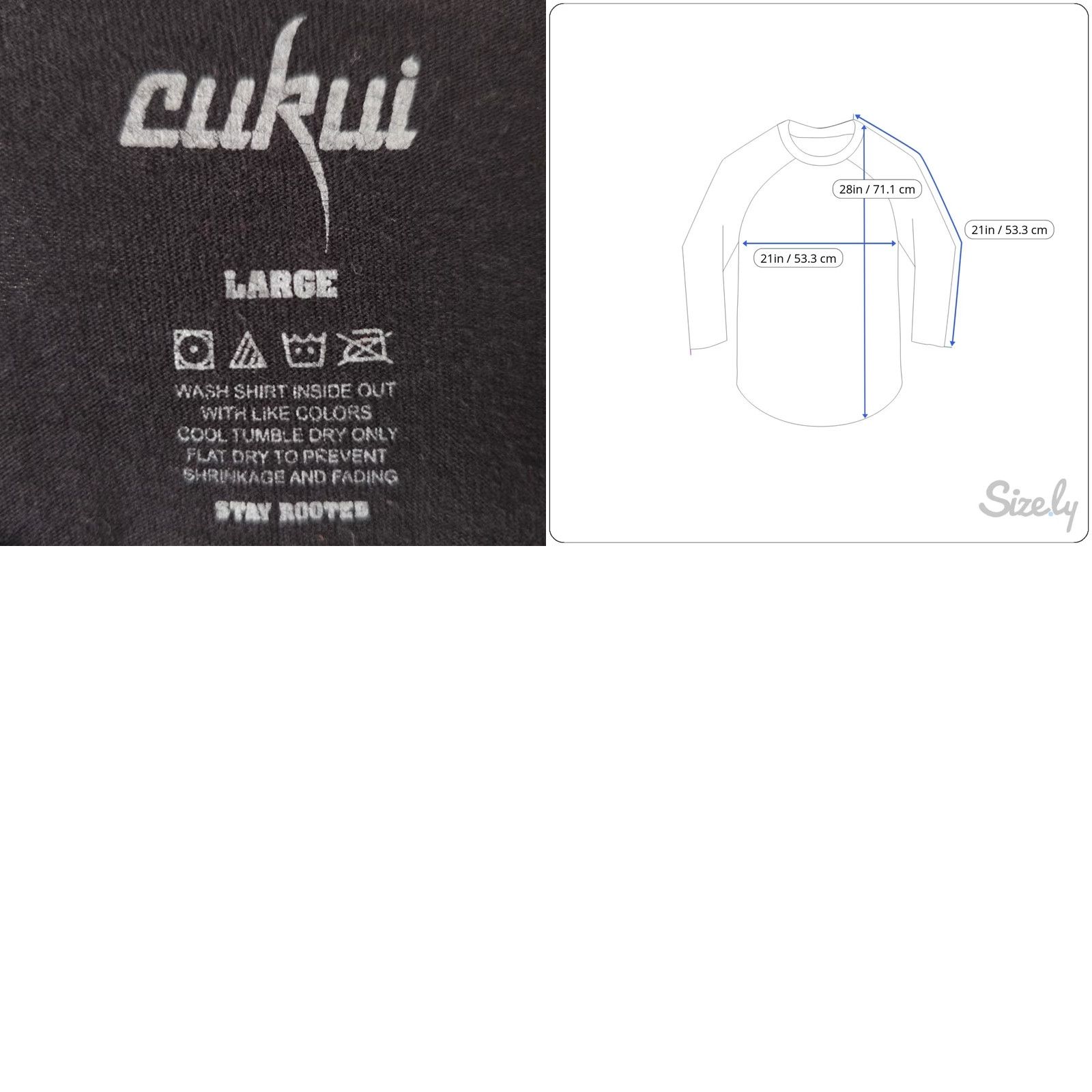 Vintage Cukui Men’s T Shirt Large Black Raglan Art Tee Artist Tools Shirt Size US L / EU 52-54 / 3 - 8 Thumbnail