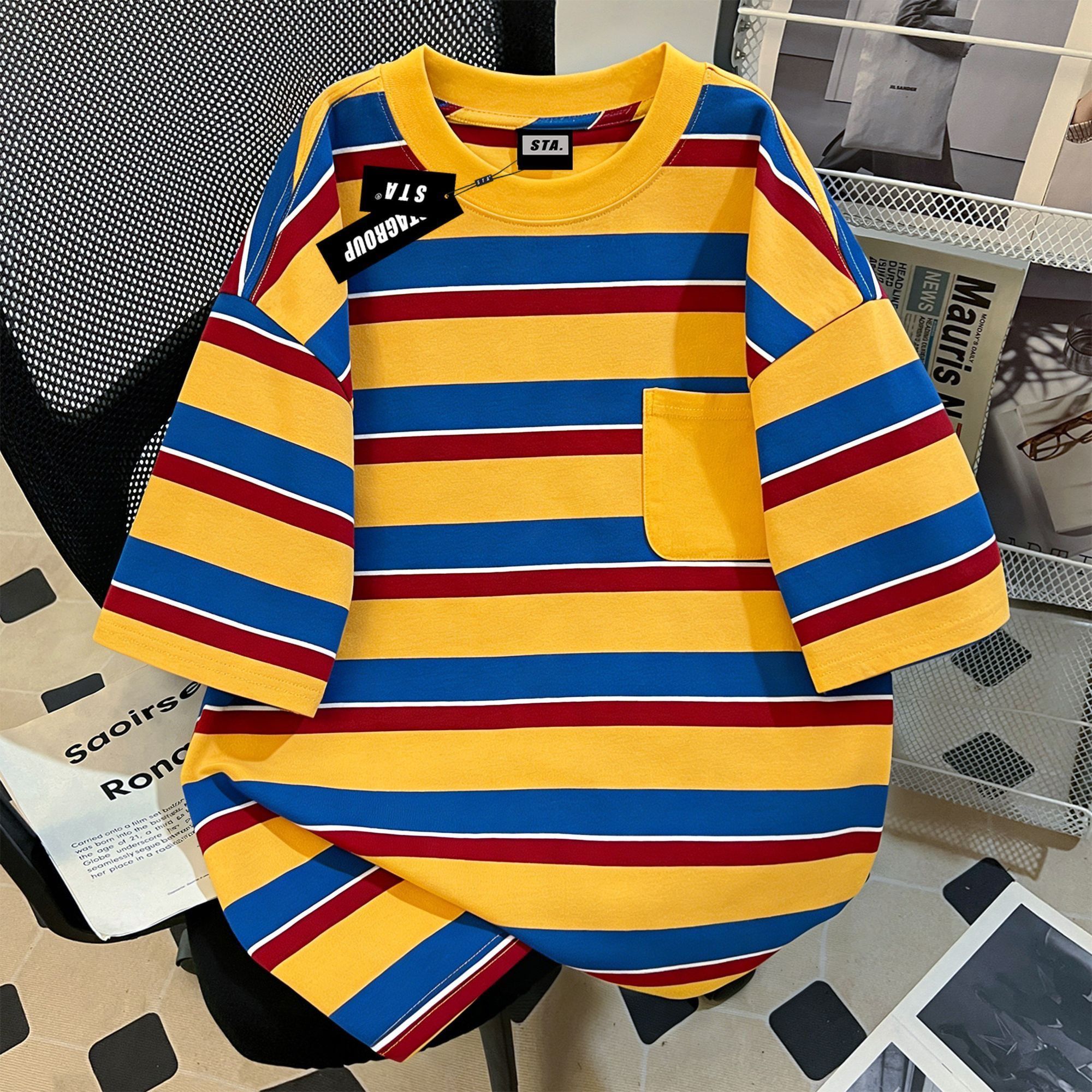 Other Color Block Streetwear T-Shirt Size US M / EU 48-50 / 2 - 1 Thumbnail